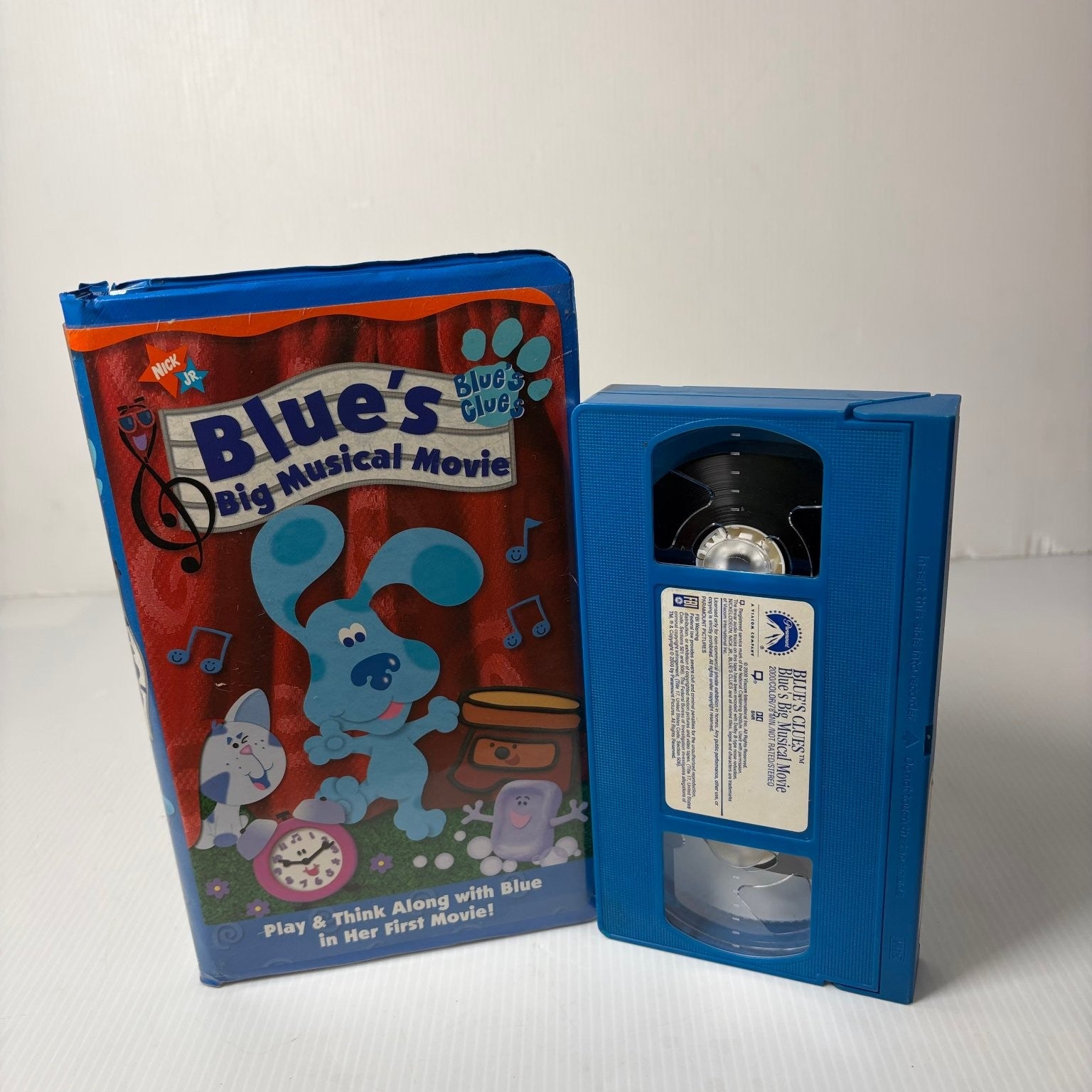 Blues Big Musical Movie VHS 2000 Kids Family Musical Paramount Blue Clamshell