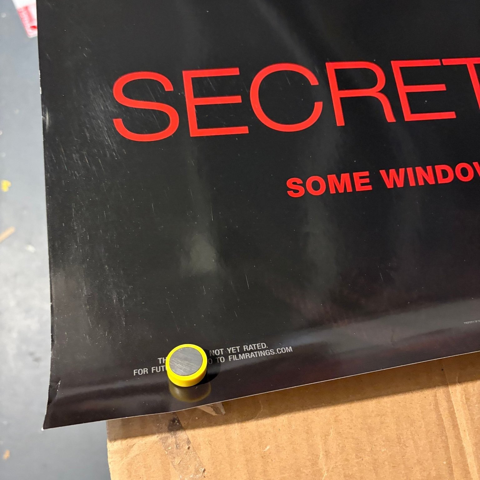 Secret Window 2004 Advance One Sheet Movie Poster Johnny Depp Double Sided 27x40