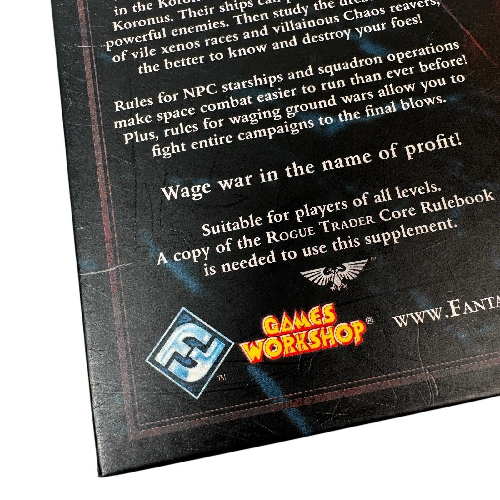 Warhammer 40K Rogue Trader Battlefleet Koronus Roleplaying Rulebook Hardcover