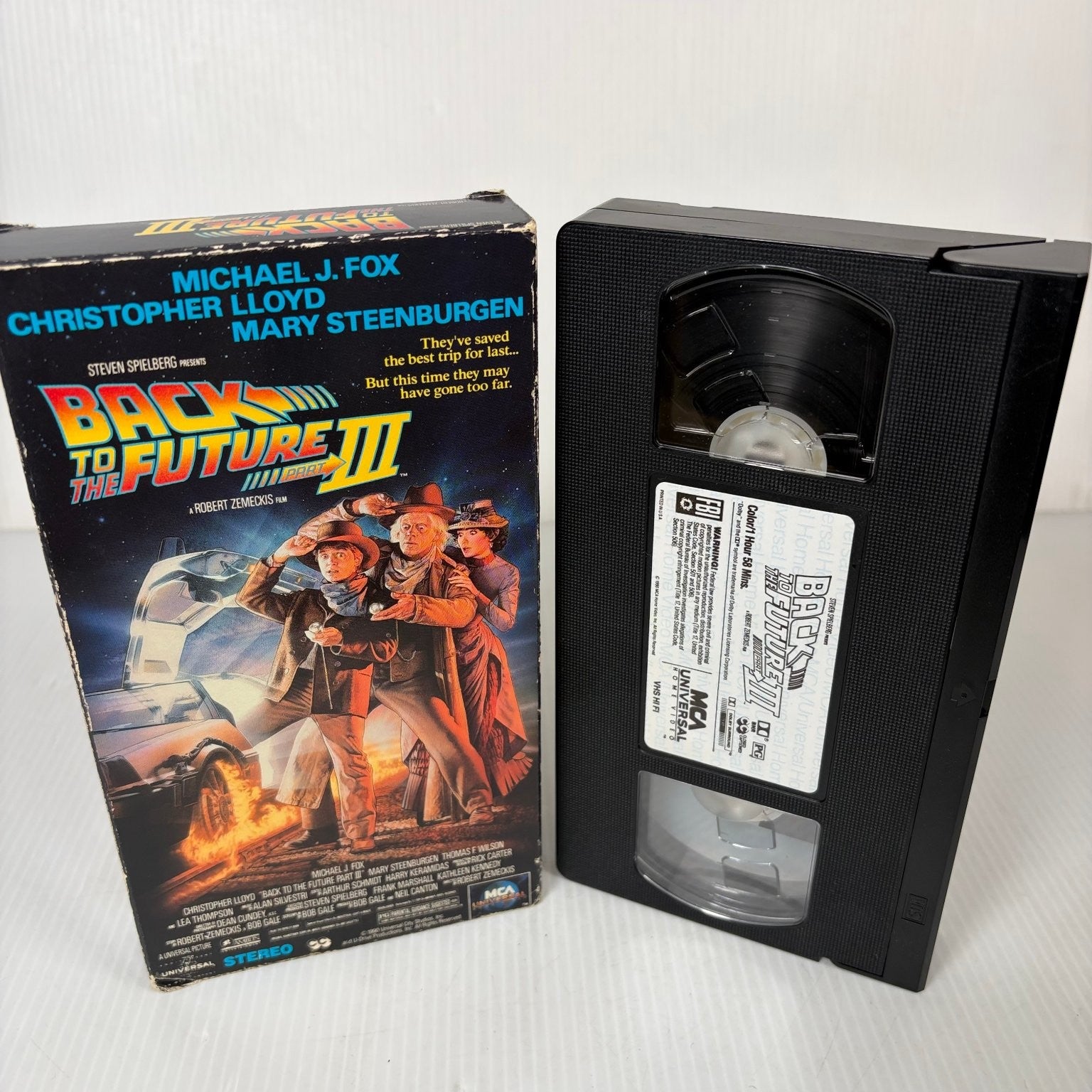 Back to the Future Part III VHS 1990 Sci-Fi Western MCA Universal