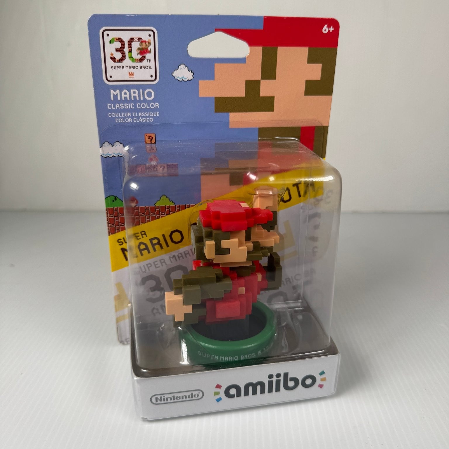 Nintendo 8-bit Mario Classic 30th Anniversary Color Amiibo Figure Wii U 3DS