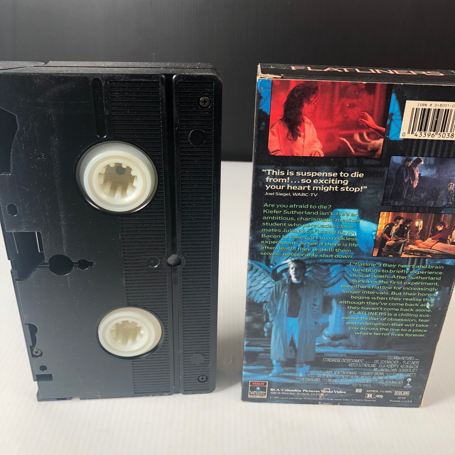 Flatliners VHS 1990 Thriller Original Release Julia Roberts Kevin Bacon