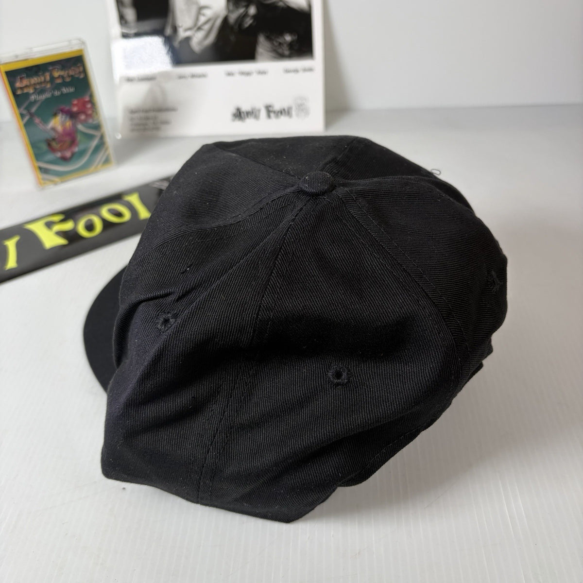 April Fool 1988 Hair Metal Deadstock Merch Bundle Hat, Cassette One Sheet & More