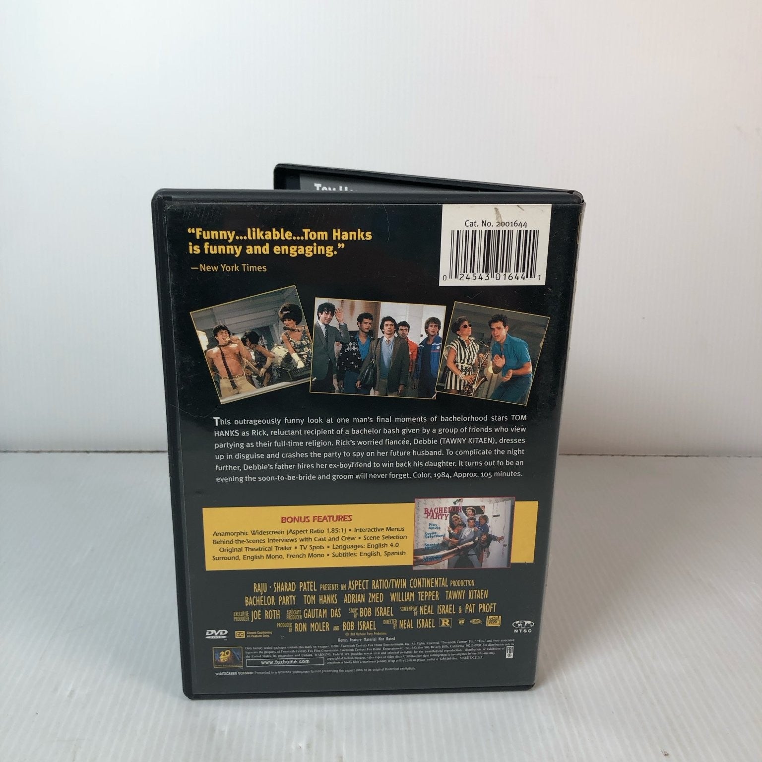 Bachelor Party DVD 1984 Tom Hanks Adrian Zmed Neal Israel Widescreen Comedy