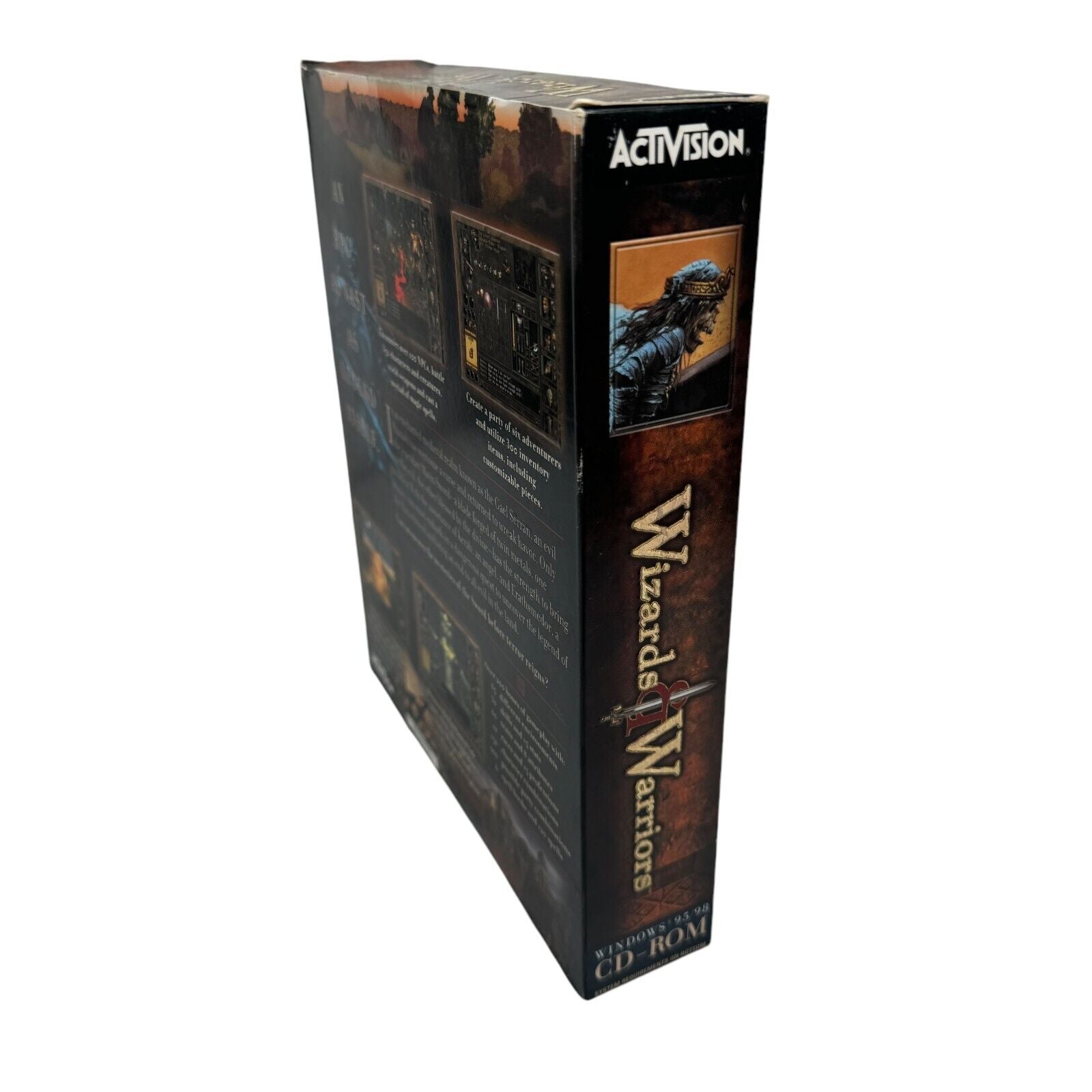 Wizards & Warriors PC Big Box Game Activision New in Open Box w/ Map