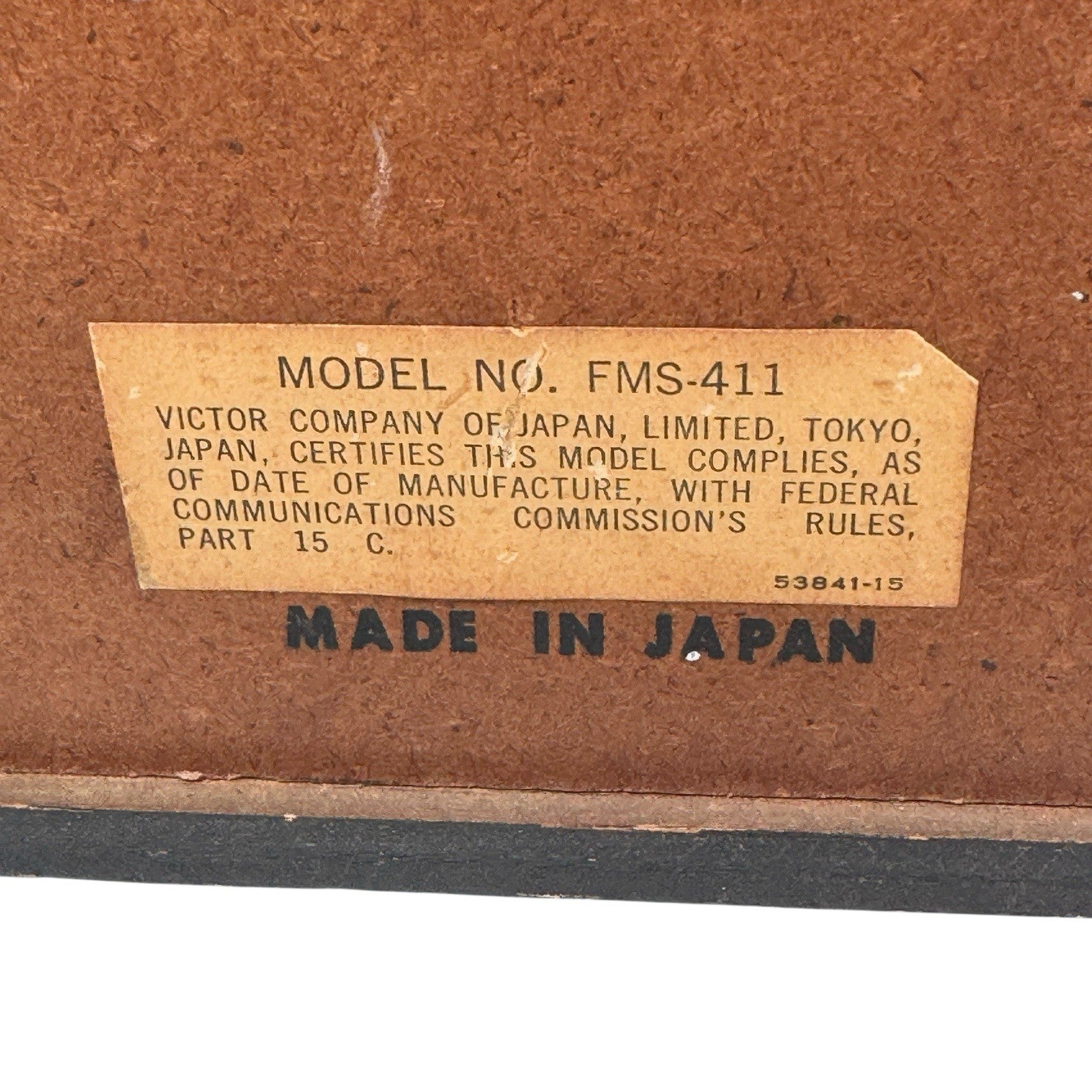 Vintage Delmonico Tube Radio FMS-411 Made In Japan AS IS No Power