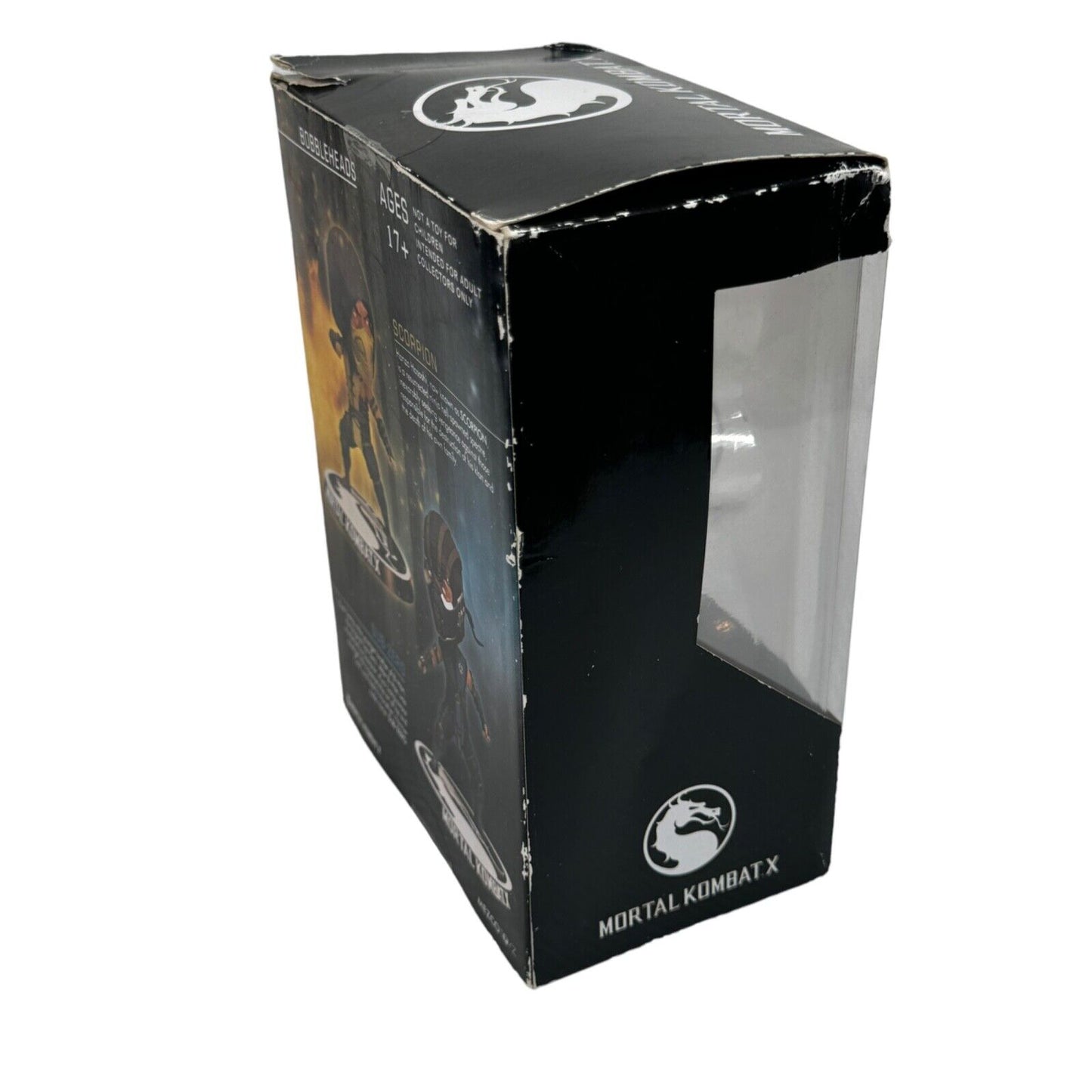 MORTAL KOMBAT X SCORPION Bobblehead Warner Bros Games MEZCO TOYZ New in Worn Box