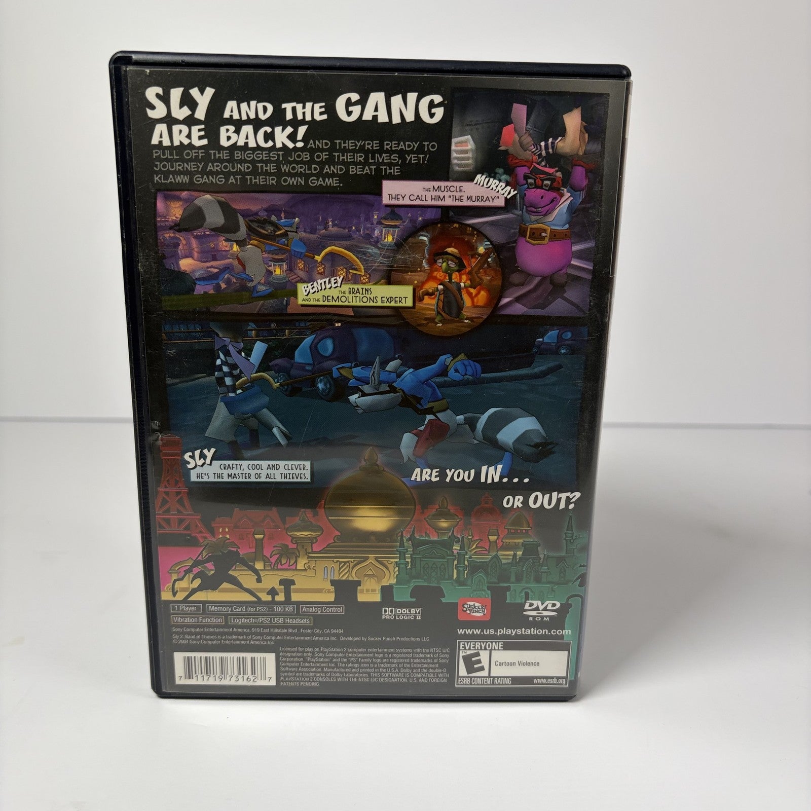 Sly 2 Band of Thieves - PlayStation 2 PS2 (NTSC U/C) in Original Case