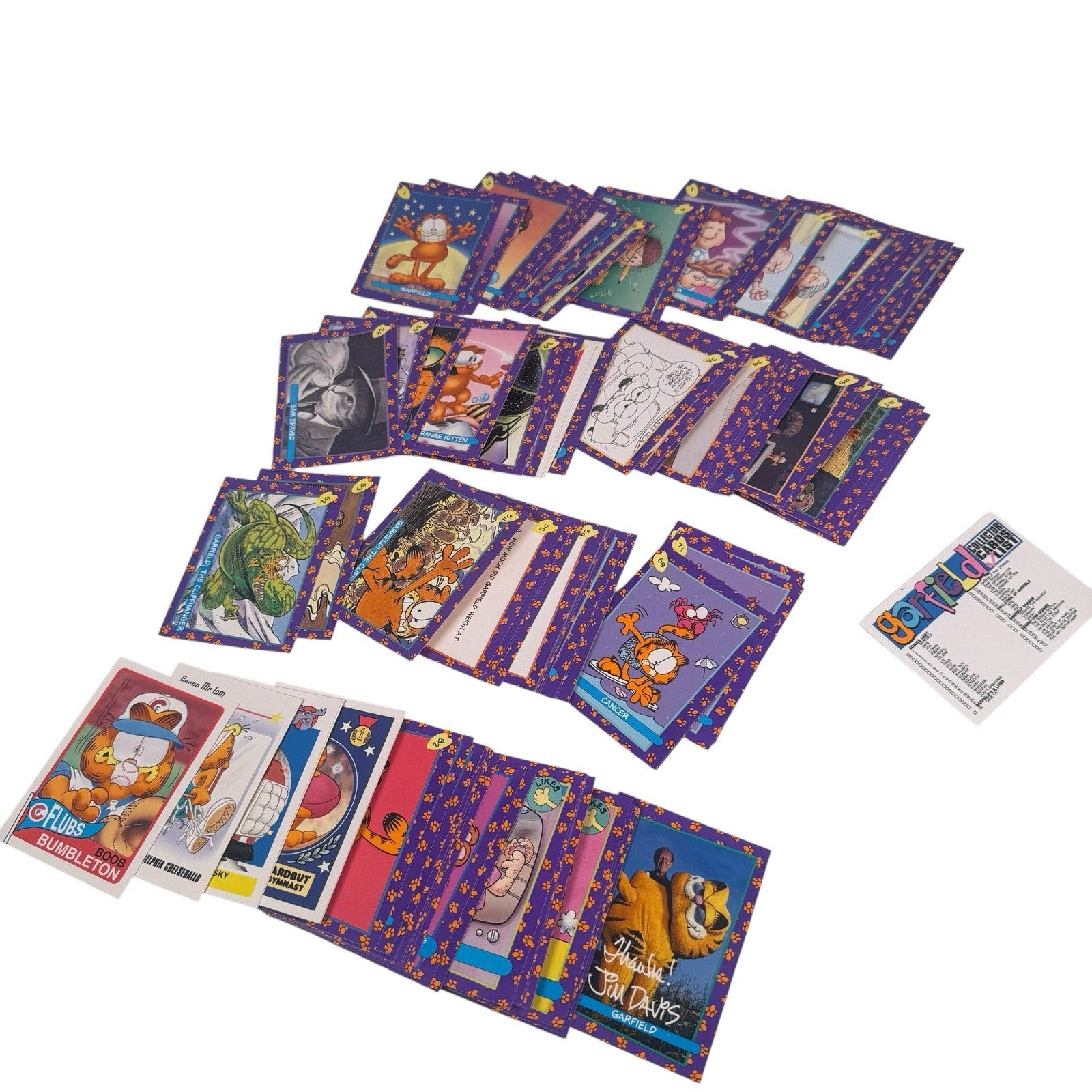 Garfield Premier Edition Base Trading Card Set 100 Cards Skybox 1992 Pre-owned