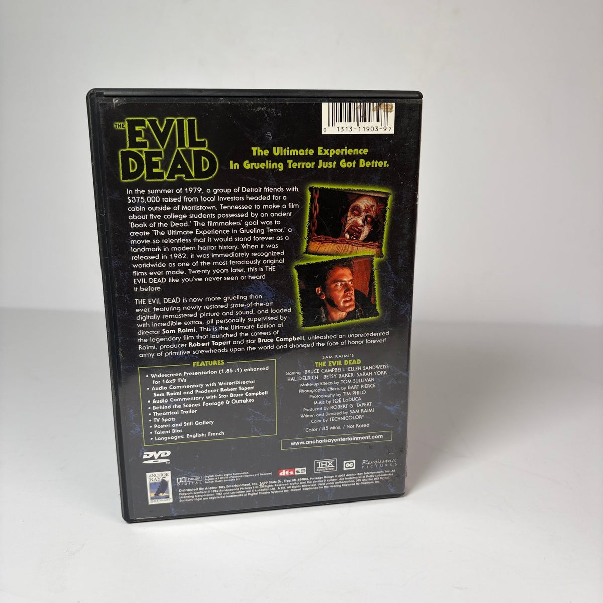 The Evil Dead 1982 / Evil Dead II 1987 Sam Raimi Bruce Campbell DVD Set