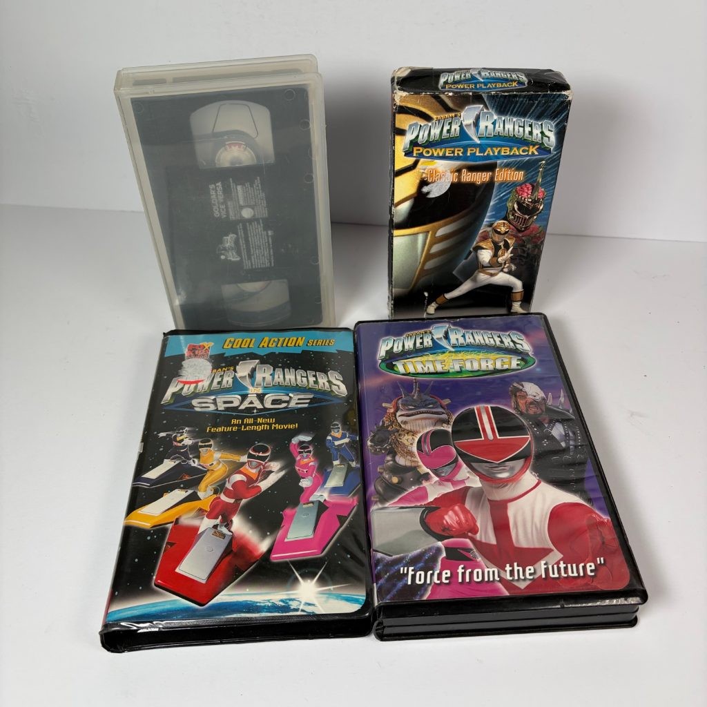 Power Rangers VHS Lot of 4 In Space Time Force White Ranger Goldar's Vice Versa