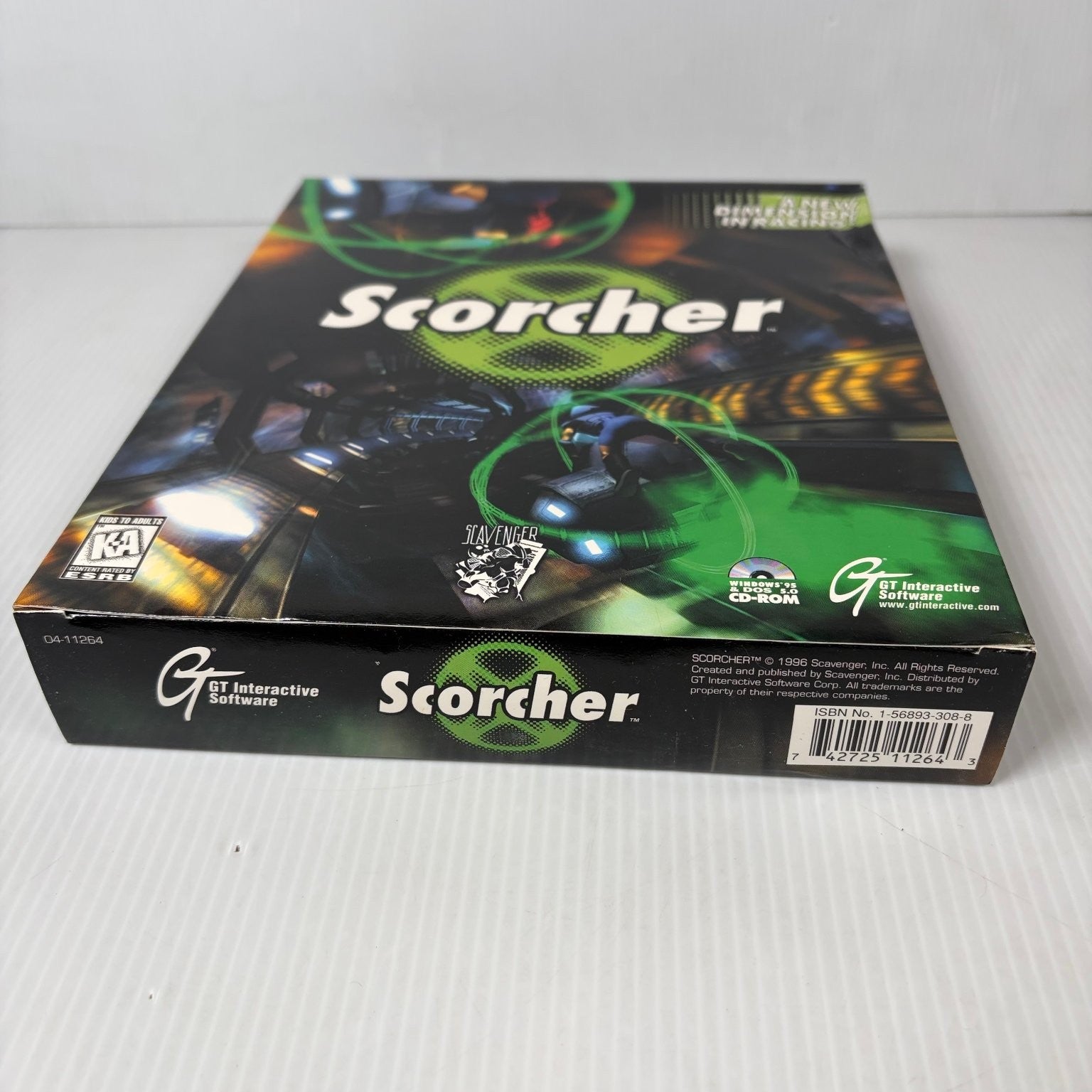 Scorcher Big Box PC Video Game Windows 95 DOS CD-ROM Racing Scavenger Complete