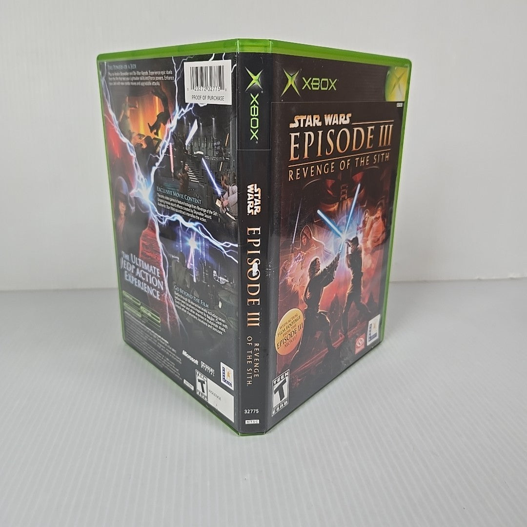 Star Wars Episode 3 III Revenge of the Sith (Xbox, 2005) Complete