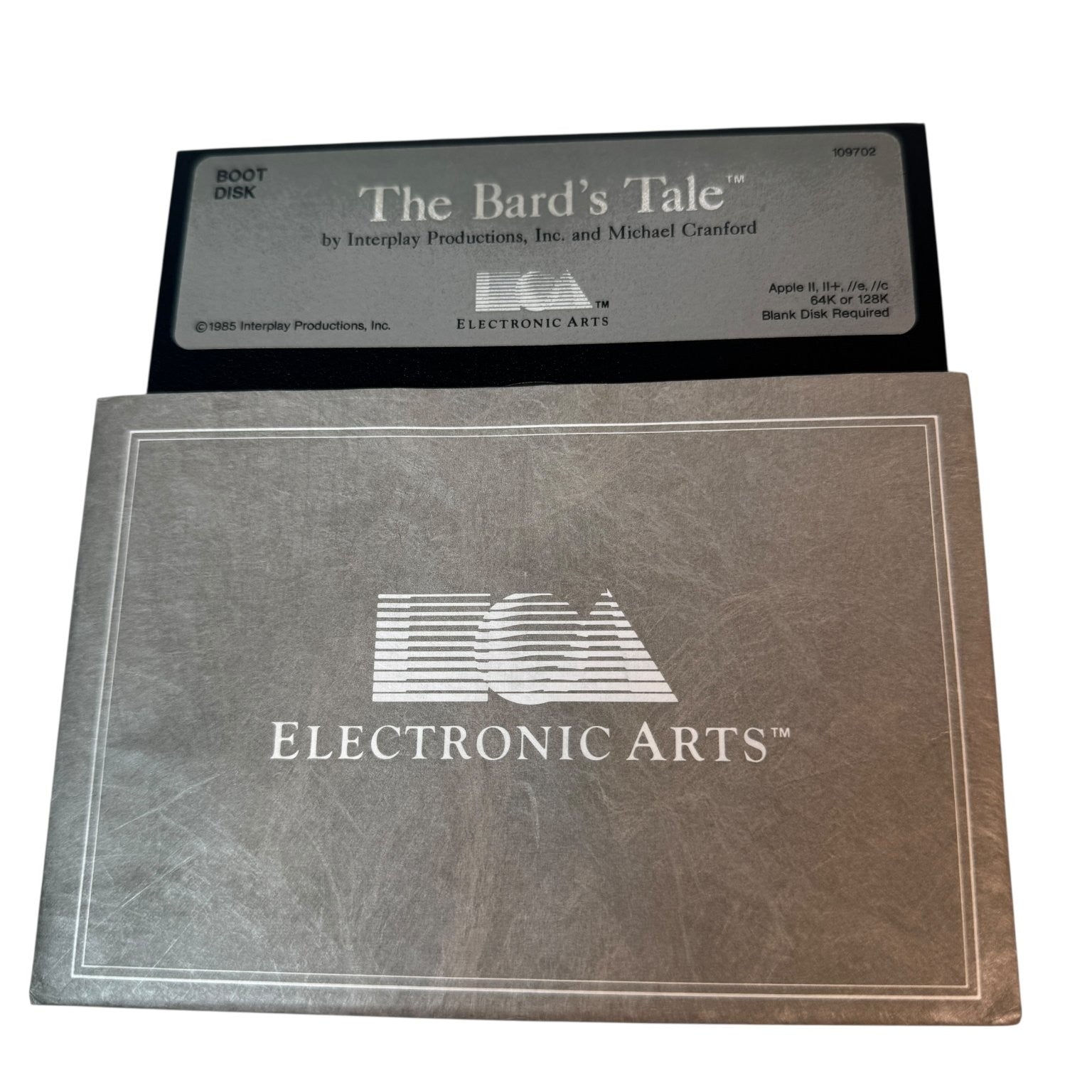 The Bard's Tale Original Apple II RPG Video Game Electronic Arts Disks Only