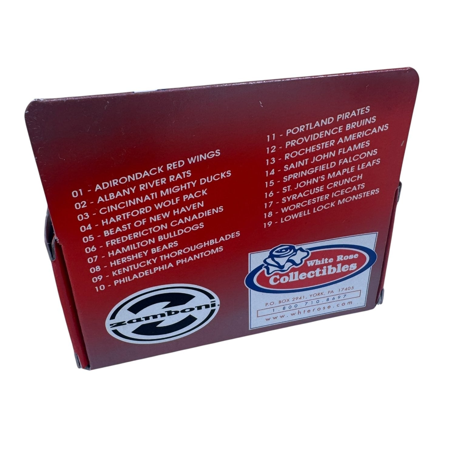 Albany River Rats AHL Zamboni 1999 Limited Ed White Rose Collectibles