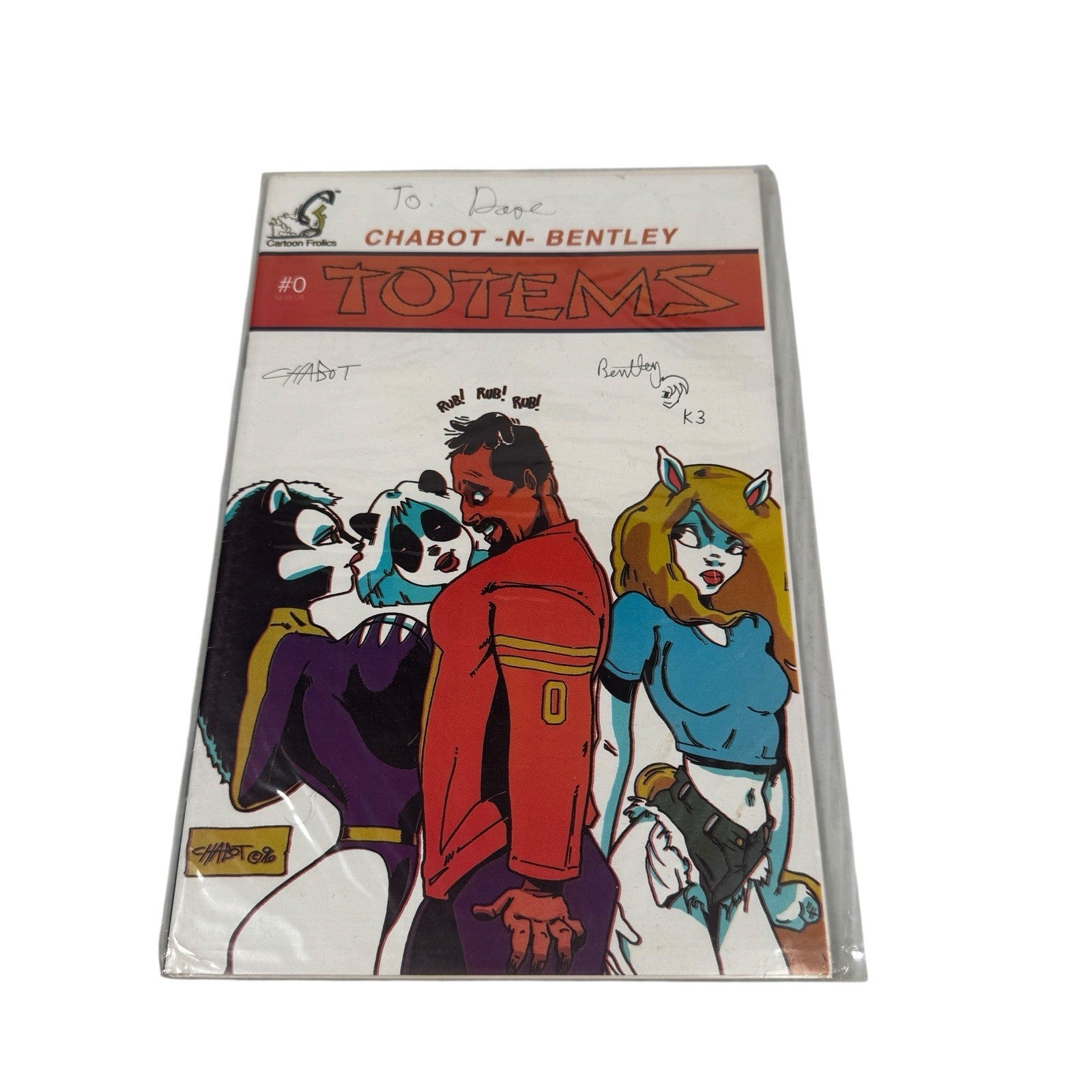 Totems #0 1996 Cartoon Frolics Chabot (SpongeBob Artist) and Bentley Signed Rare