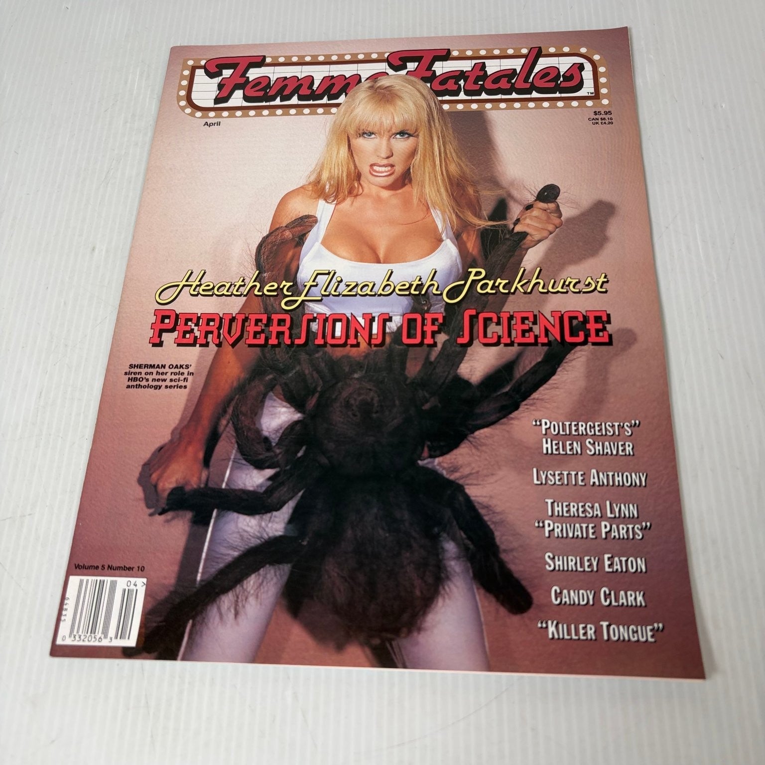 Femme Fatales April 1997 Volume 5 #10 Heather Elizabeth Cult Horror Fan Zine
