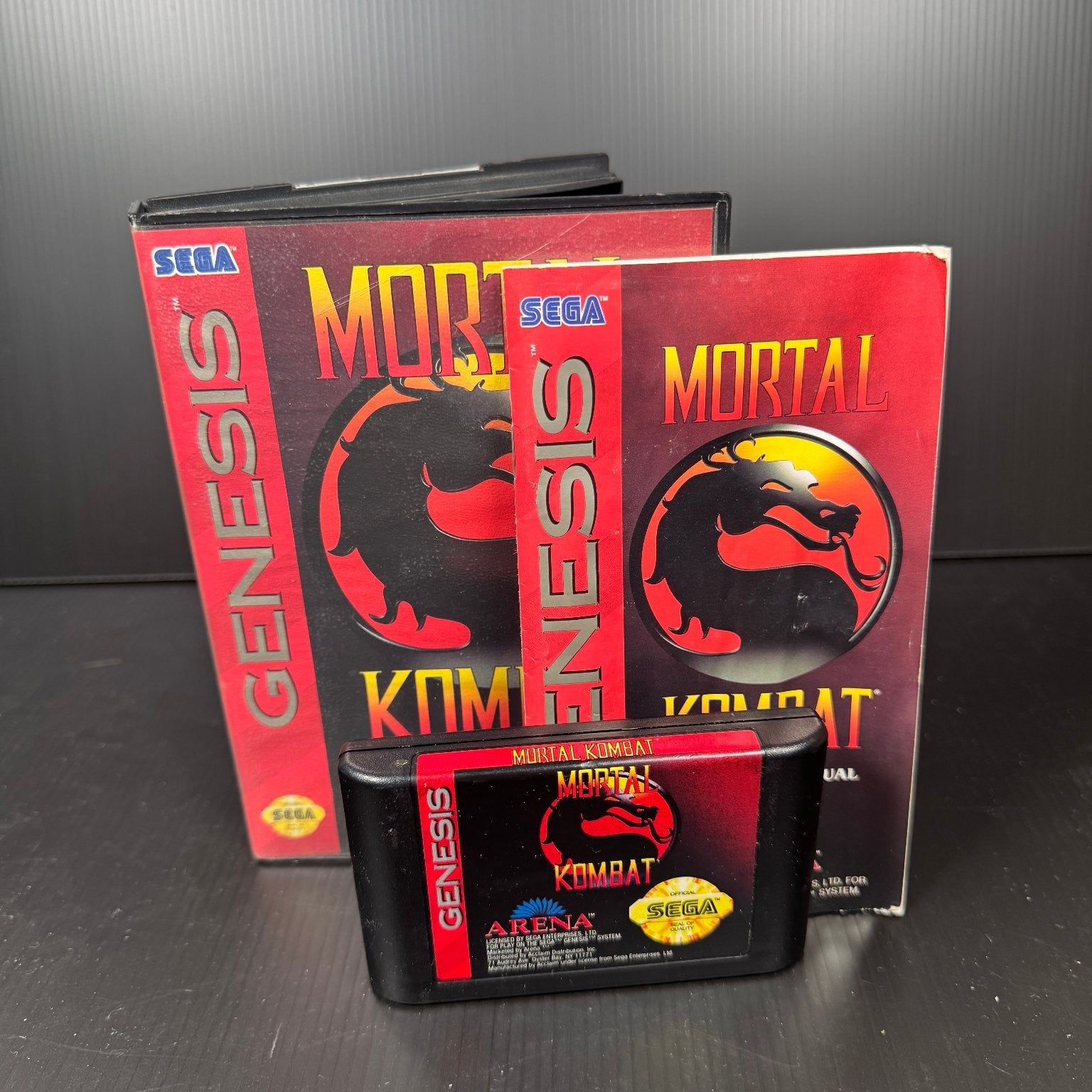 Mortal Kombat Sega Genesis Video Game Classic Fighting Arcade Complete CIB