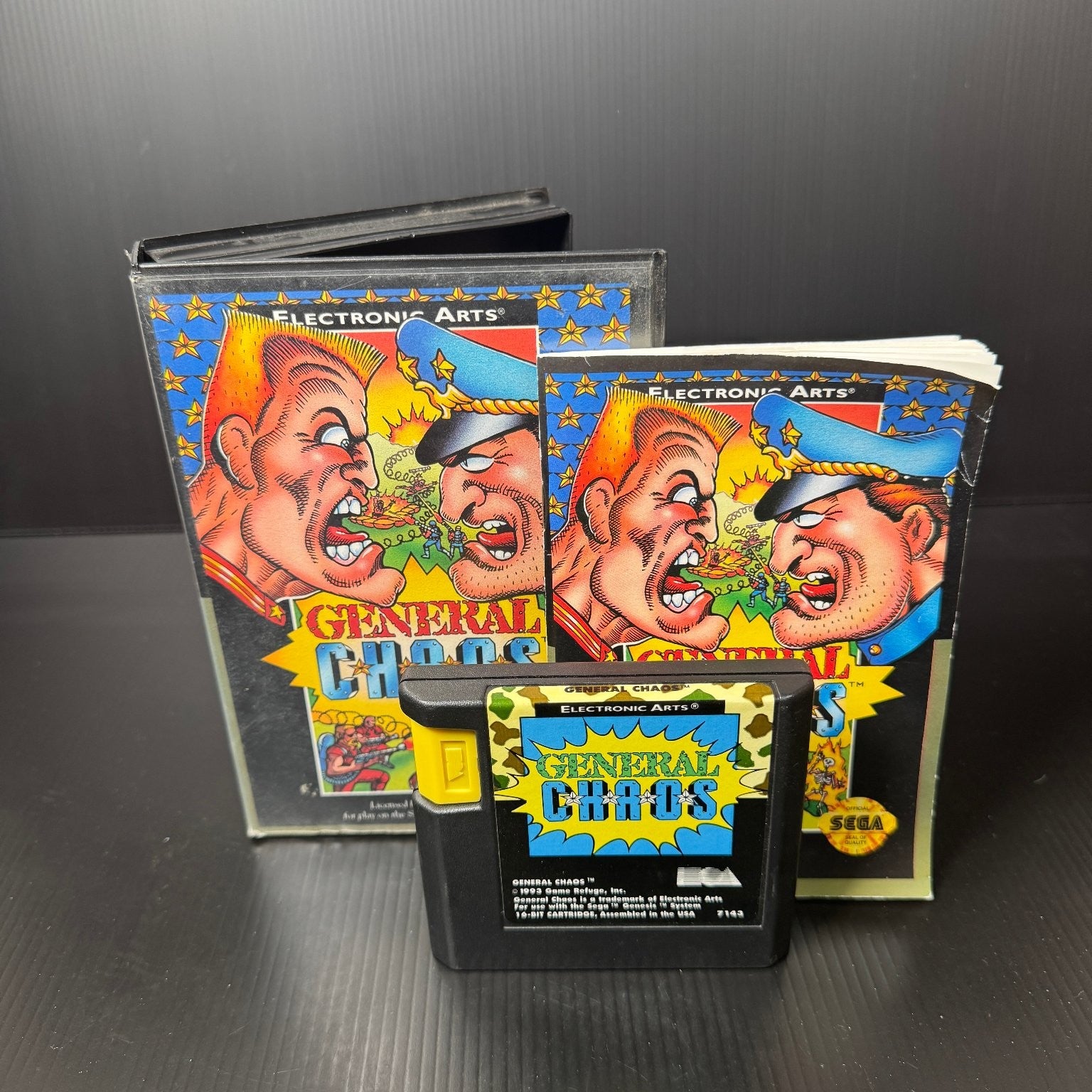 General Chaos Sega Genesis Video Game Multiplayer Combat Action Complete CIB