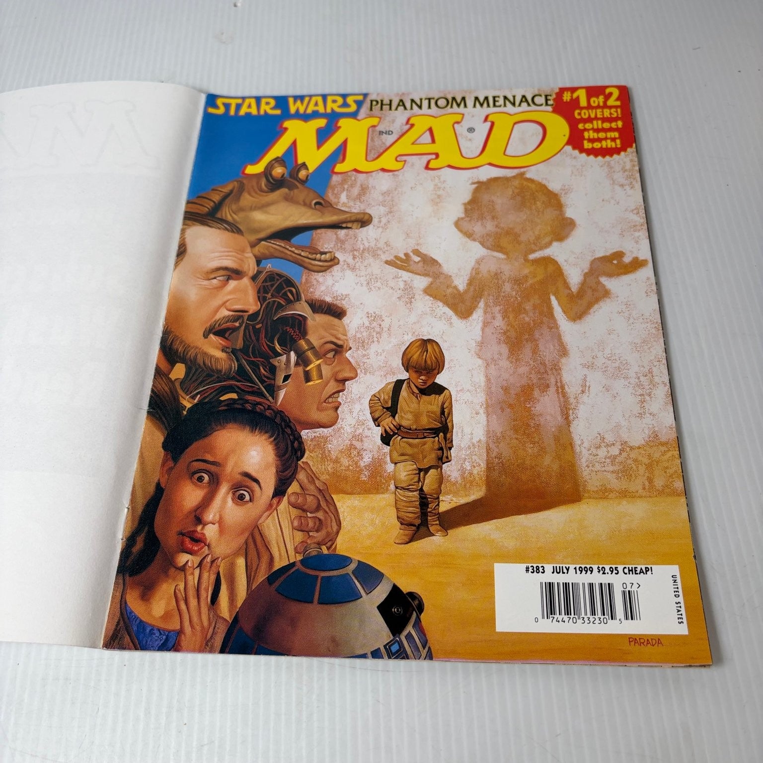 MAD Magazine July 1999 Star Wars Phantom Menace Cover #383 Humor