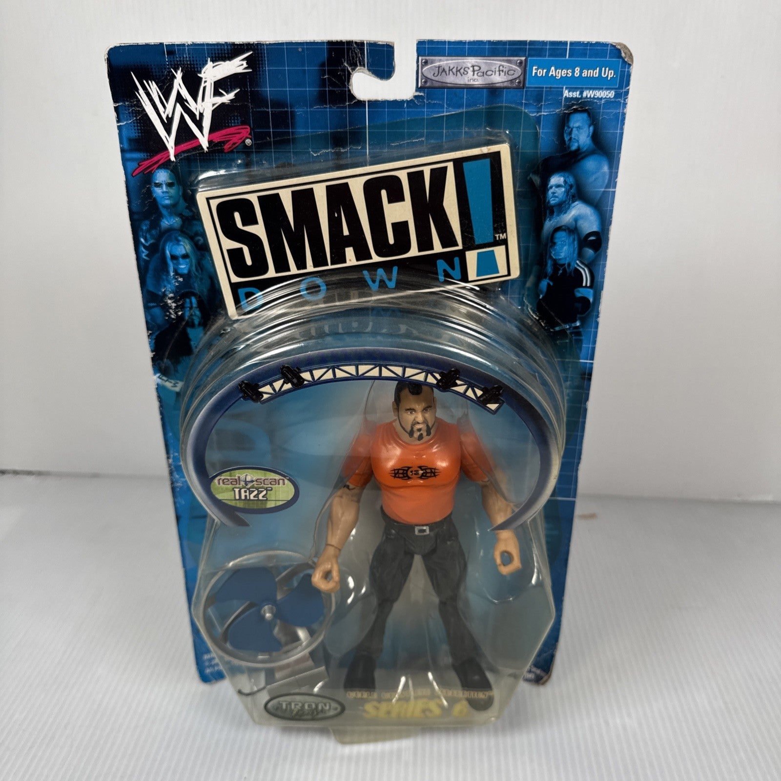 WWF WWE Jakks Tazz Taz Smackdown Series 6 Wrestling Figure  TRON 2000