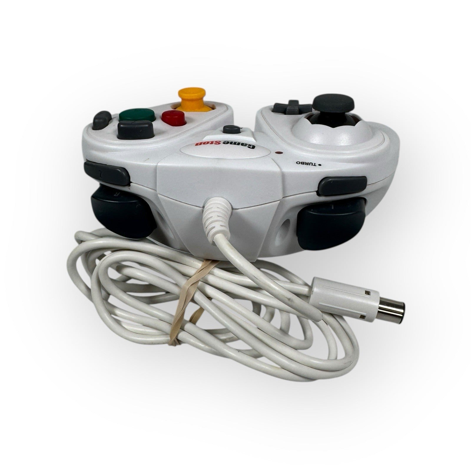Gamecube Wii Gamestop Controller White Wired Corded G3 Tested & Working