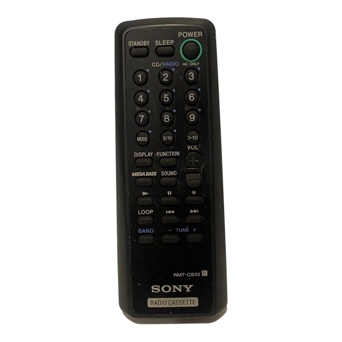 Original SONY RMT-CS33 Remote Control for CD BOOMBOX CFD-S34 CFD-S37