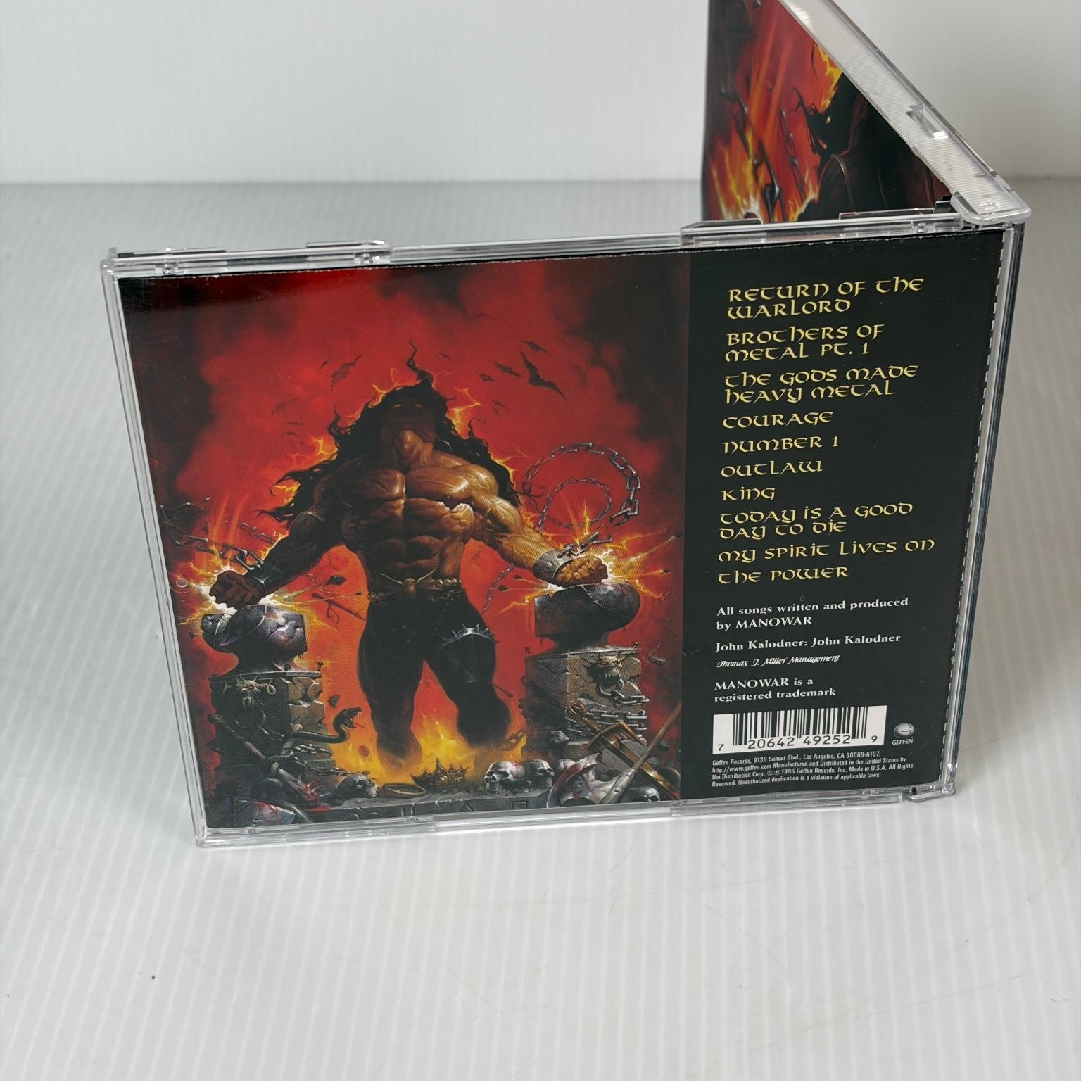 Manowar – Louder Than Hell CD 1996 Heavy Power Metal Geffen Records