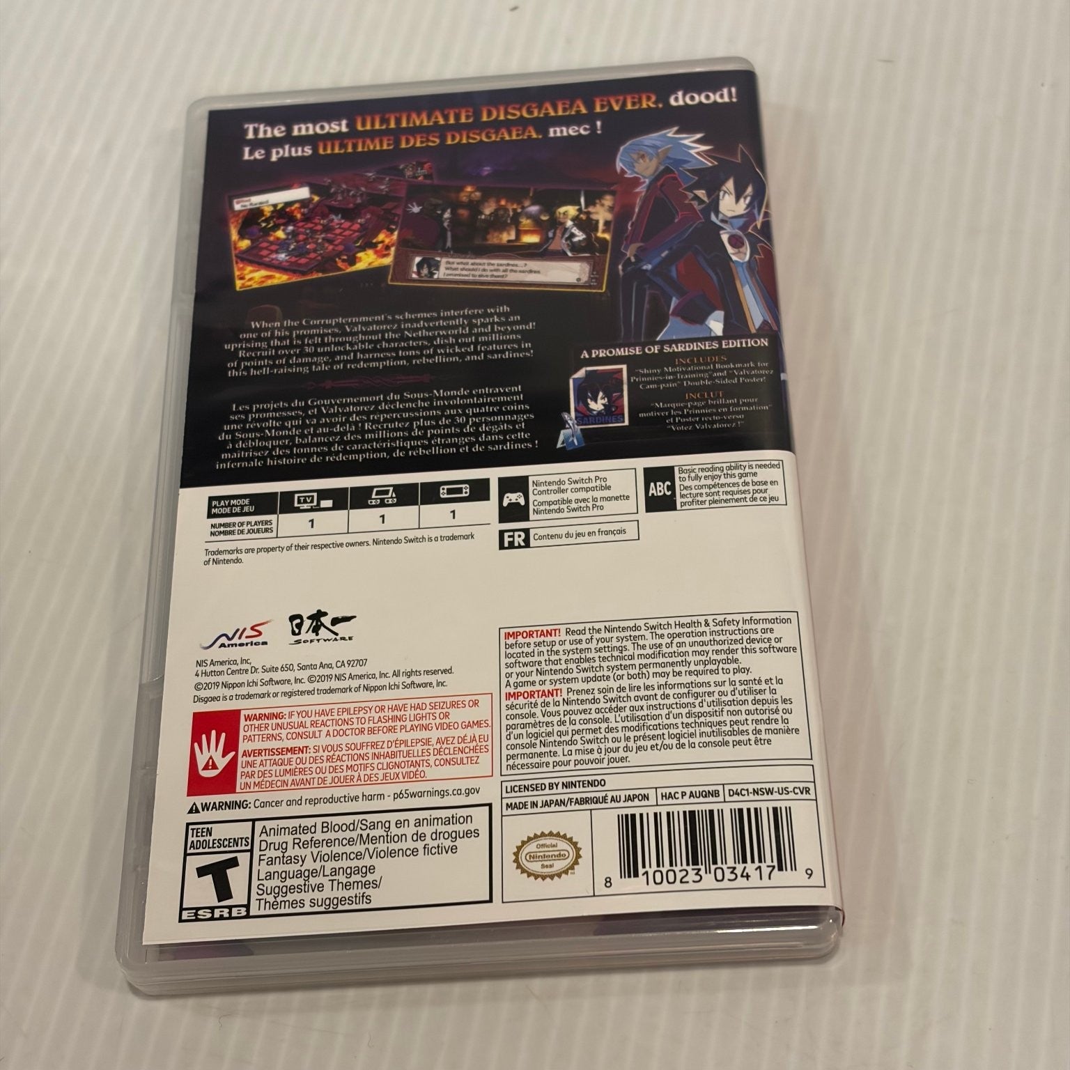 Disgaea 4 Complete+ Nintendo Switch Video Game Strategy RPG Tactical
