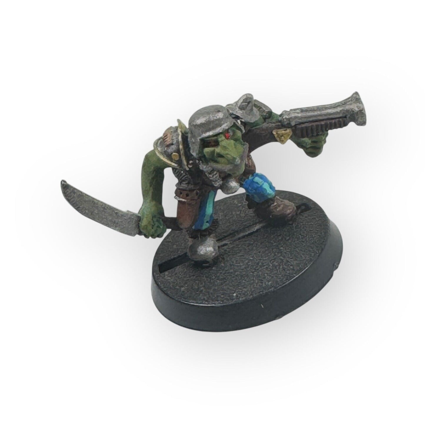 Warhammer 40K Rogue Trader Gretchin Armed with a Sawn Off Shotgun Painted