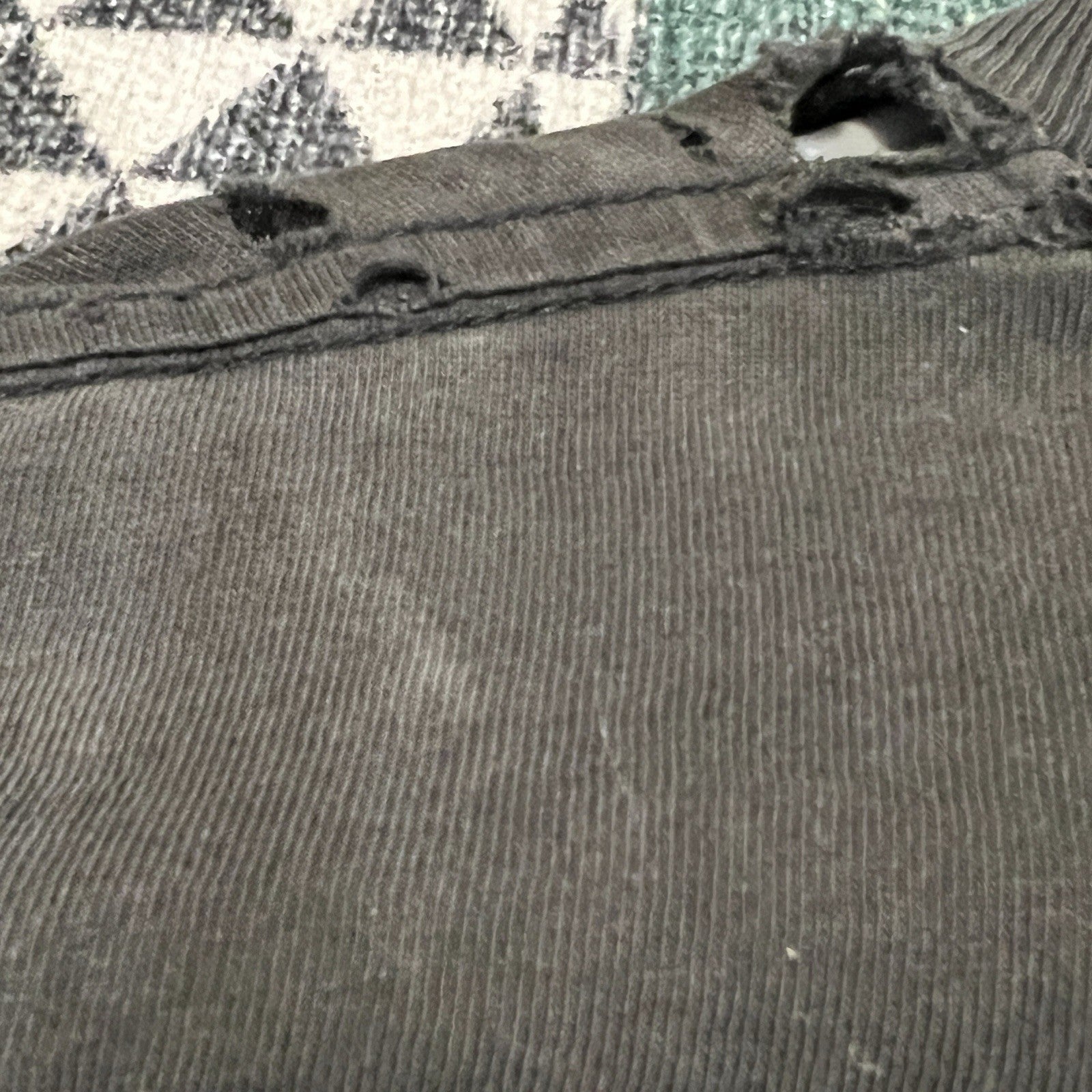 Vintage Distressed Earth Crisis Straight Edge Harley Logo M Y2K Blue Grape Rag