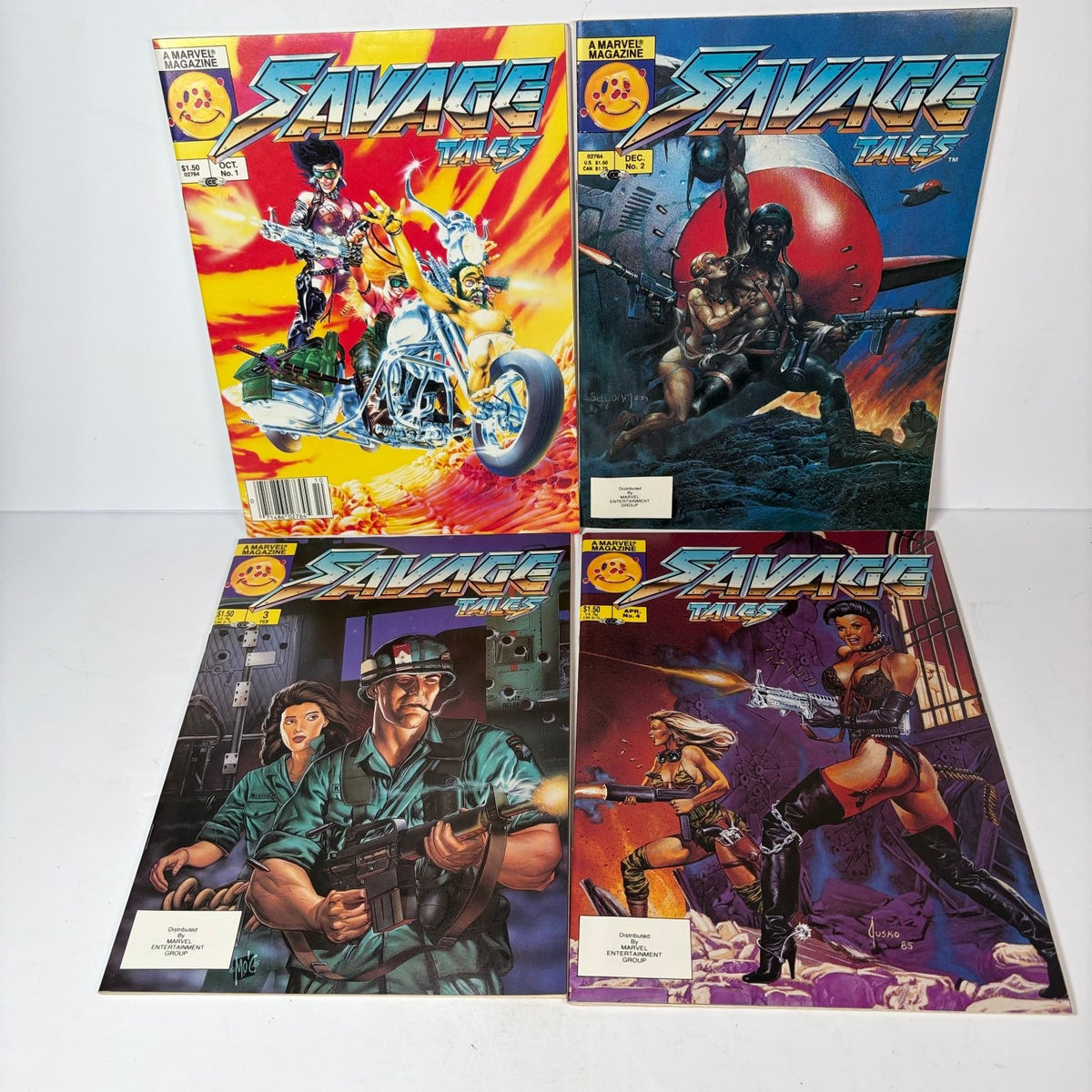 Savage Tales Magazine Lot Vol 2 #1-8 Marvel Comics 1985-1986 Joe Jusko