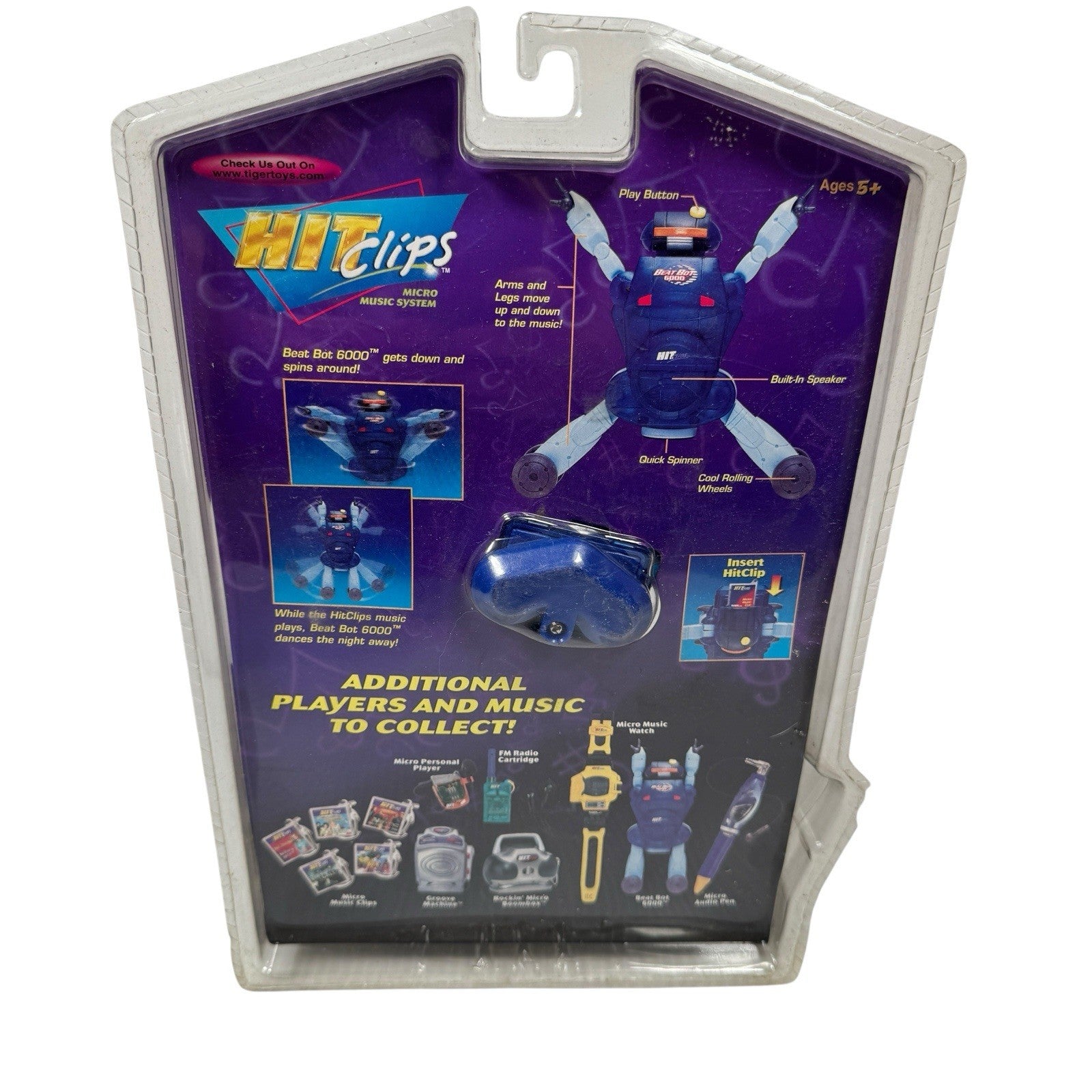 Tiger Electronics Hit Clips Beat Bot 6000 Backstreet Boys Larger Than Life Mix