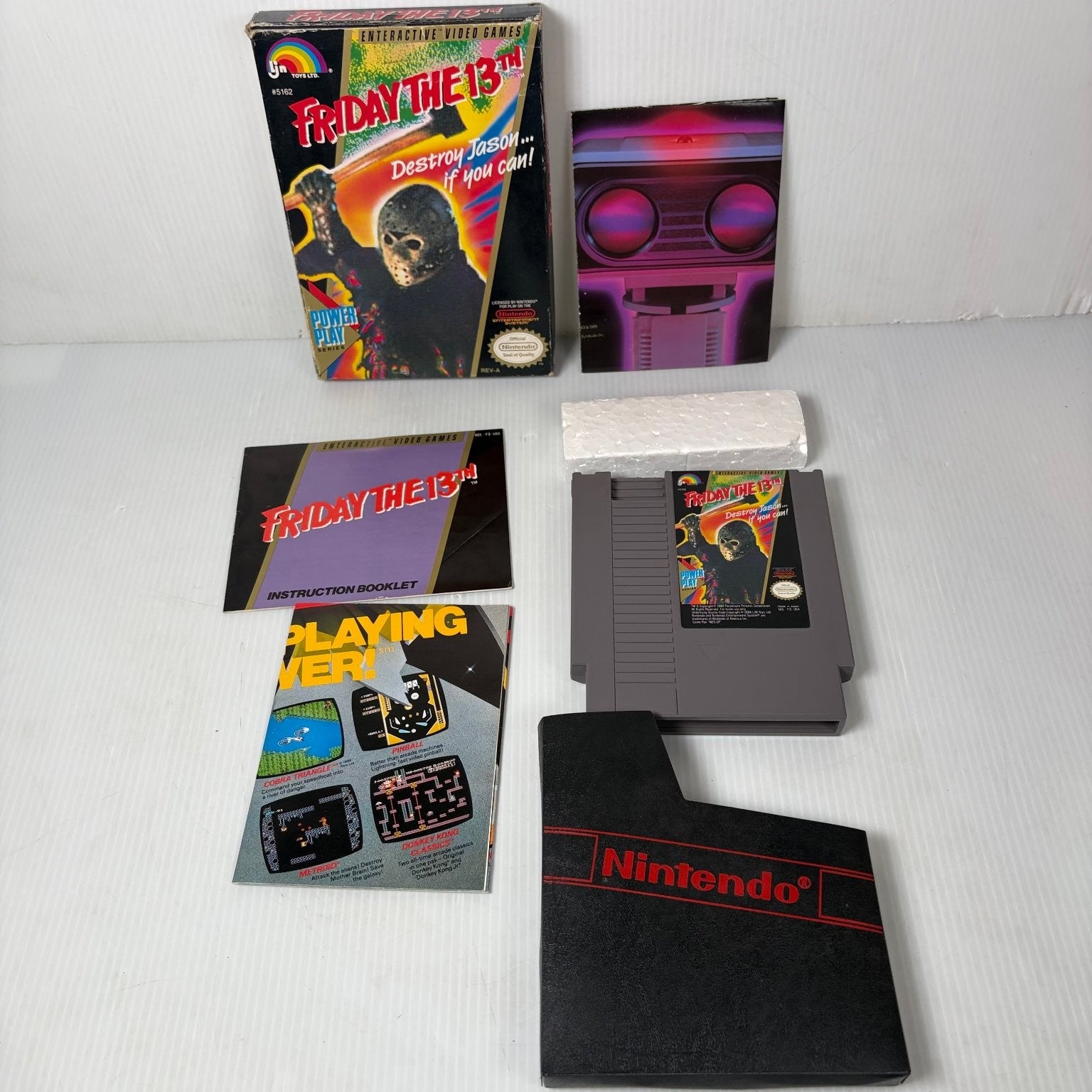 Friday the 13th NES Nintendo Entertainment System Video Game Horror Complete CIB