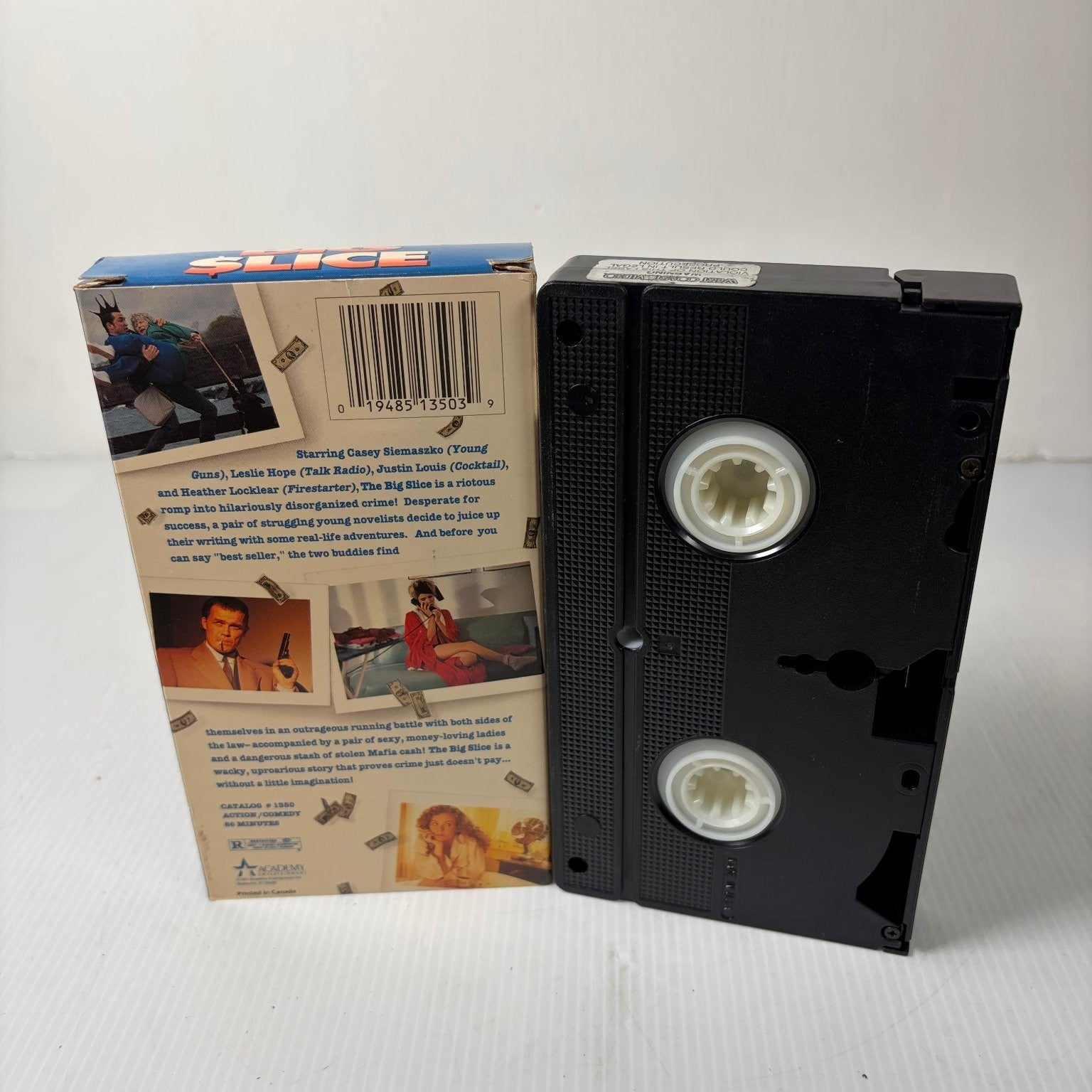 The Big Slice VHS 1991 Comedy Crime Heather Locklear Academy Entertainment