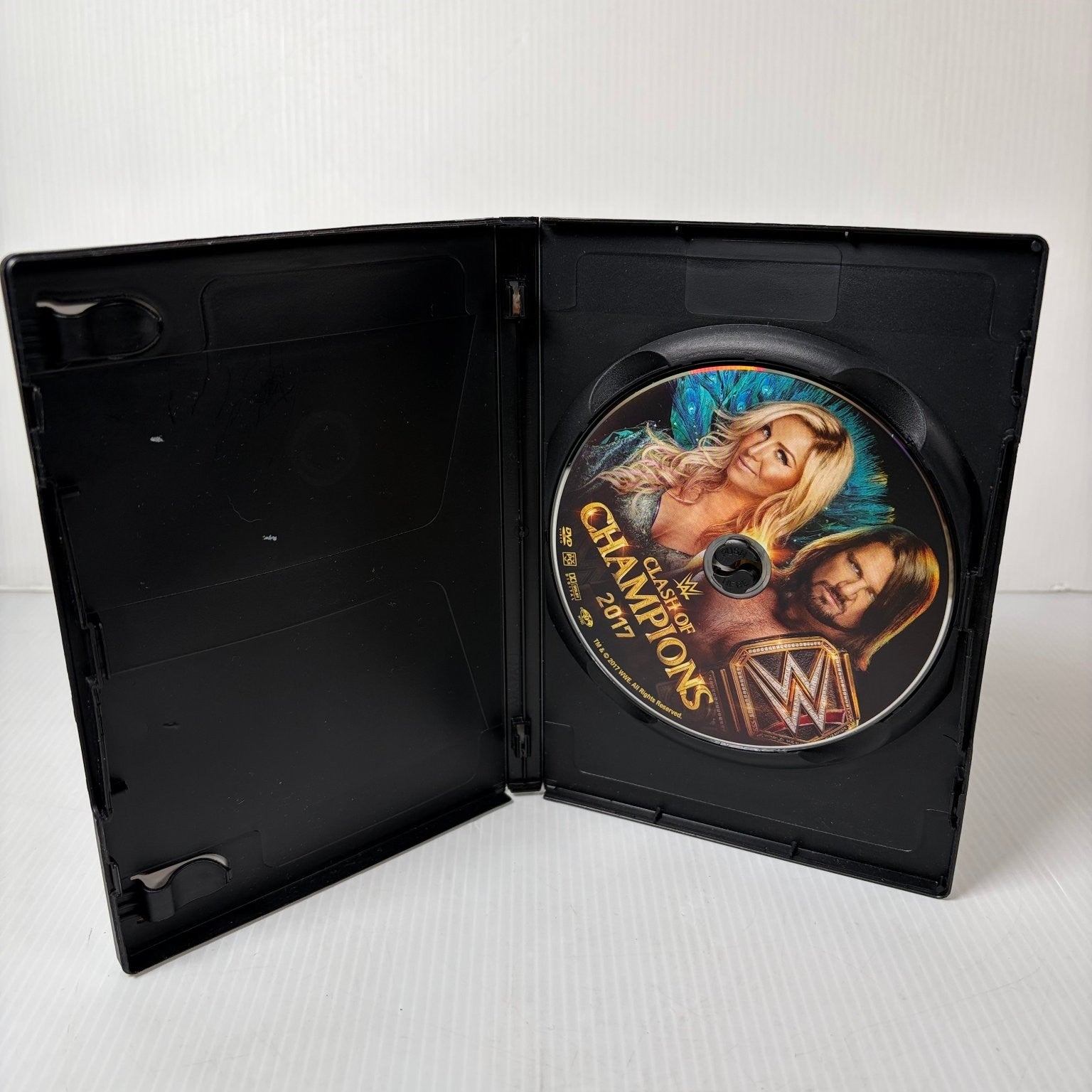 WWE Clash of Champions 2017 DVD AJ Styles Charlotte Flair Wrestling