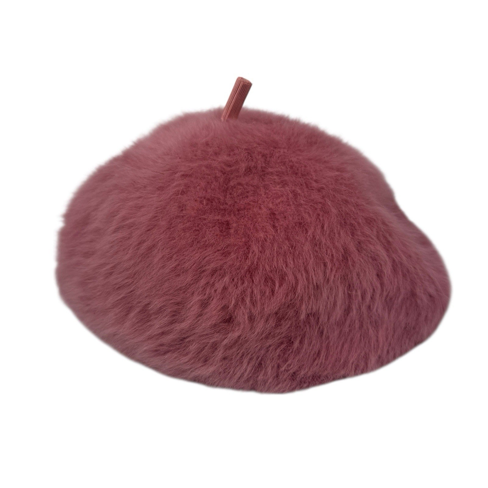 Kangol Furgora Pink Angora Fuzzy Flat Cap Hat OS One Size Fits All Stretch