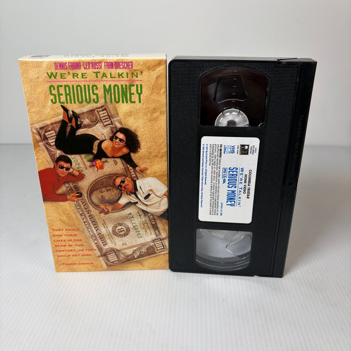 We're Talkin' Serious Money VHS 1992 Crime Comedy Fran Drescher Columbia