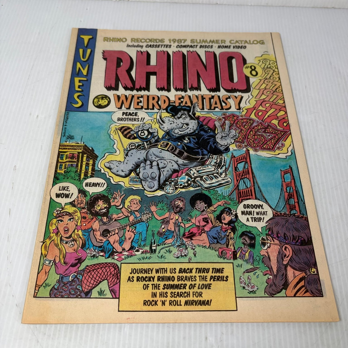 Rhino Records 1987 Summer Catalog Rhino Weird Fantasy Magazine Music