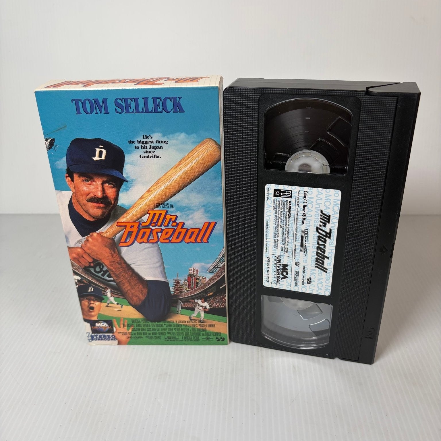 Mr. Baseball VHS 1993 Sports Comedy Tom Selleck MCA Universal PG-13