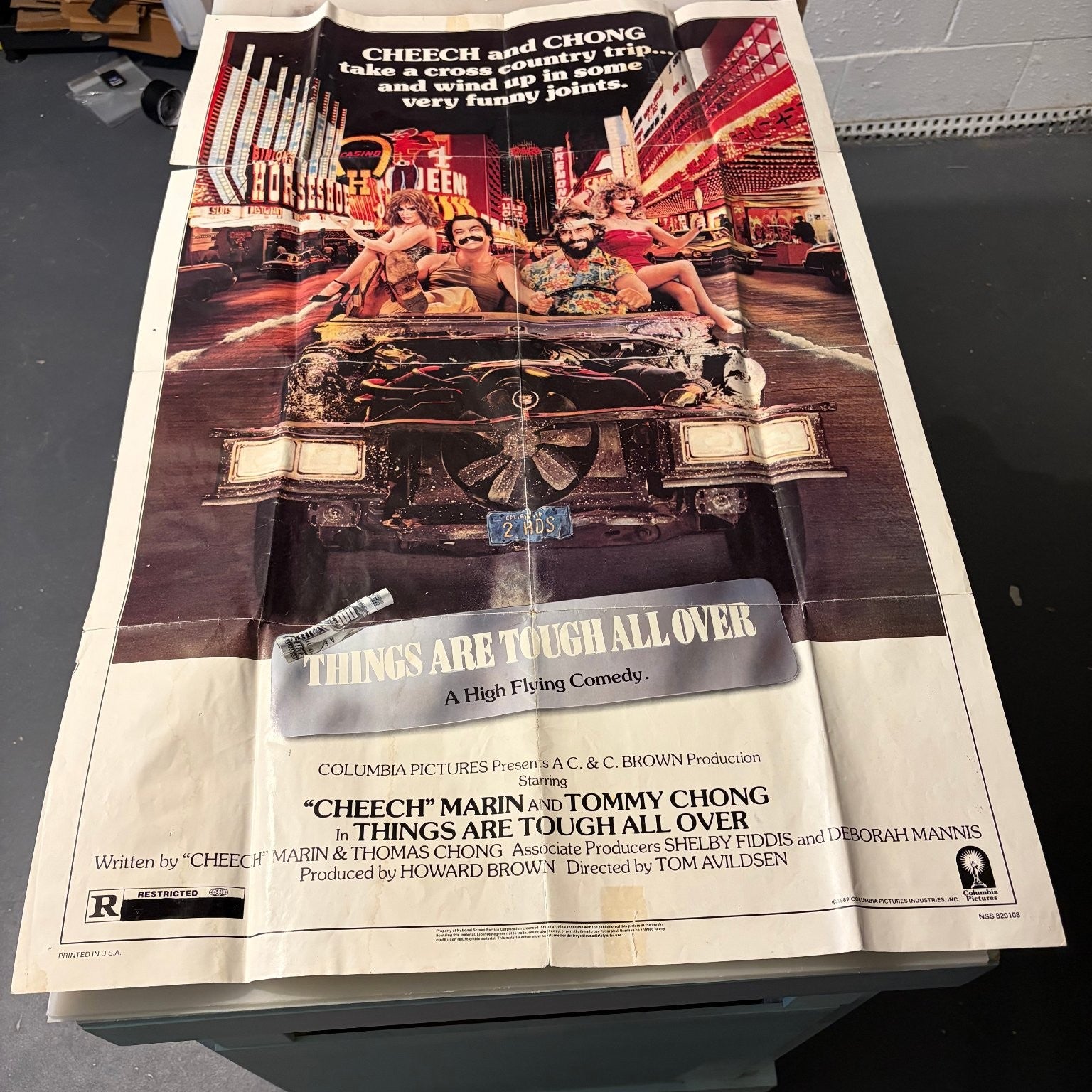 Things Are Tough All Over 1982 One Sheet Movie Poster Cheech Marin Tommy Chong