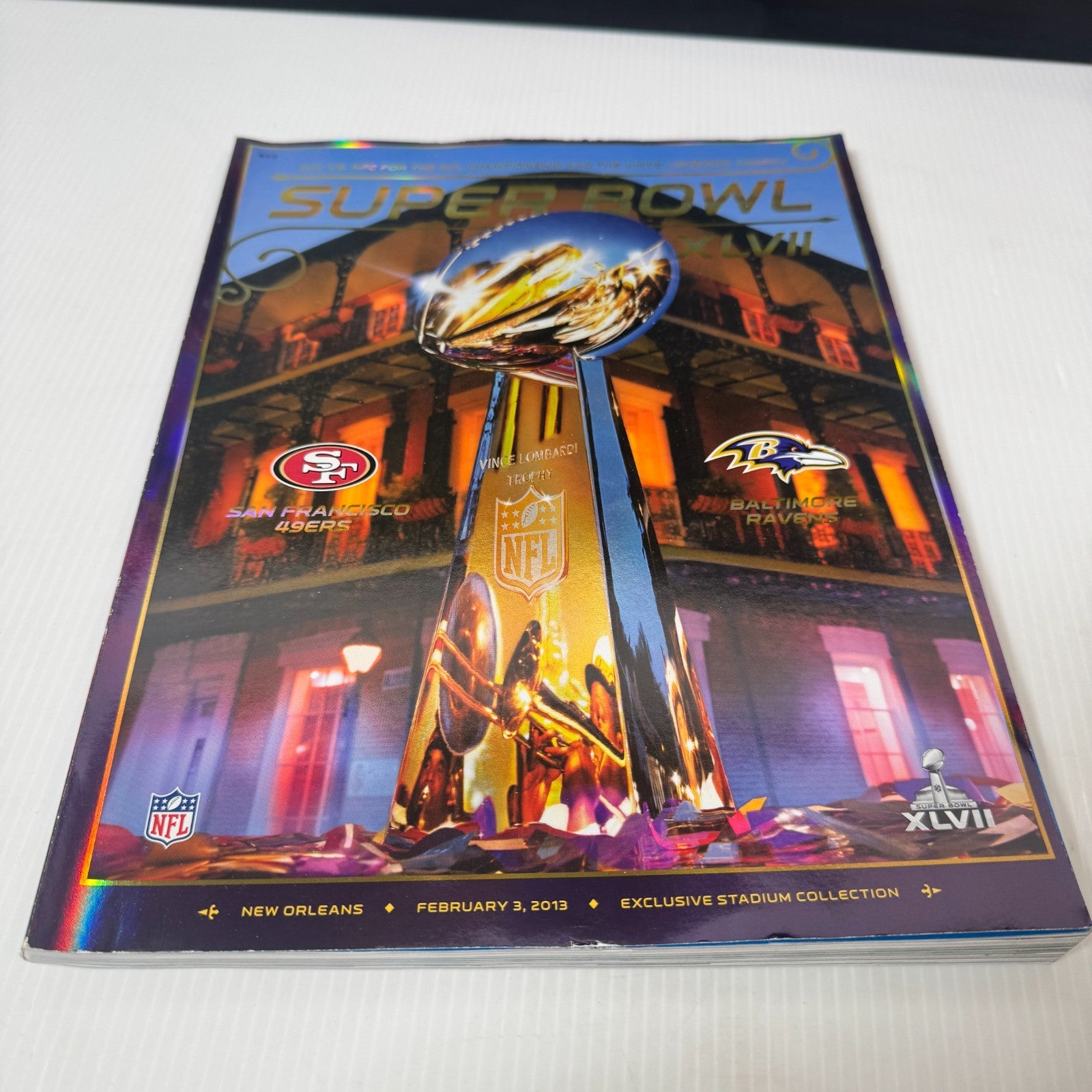 Super Bowl XLVII San Francisco 49ers Vs. Baltimore Ravens Exclusive Game Program