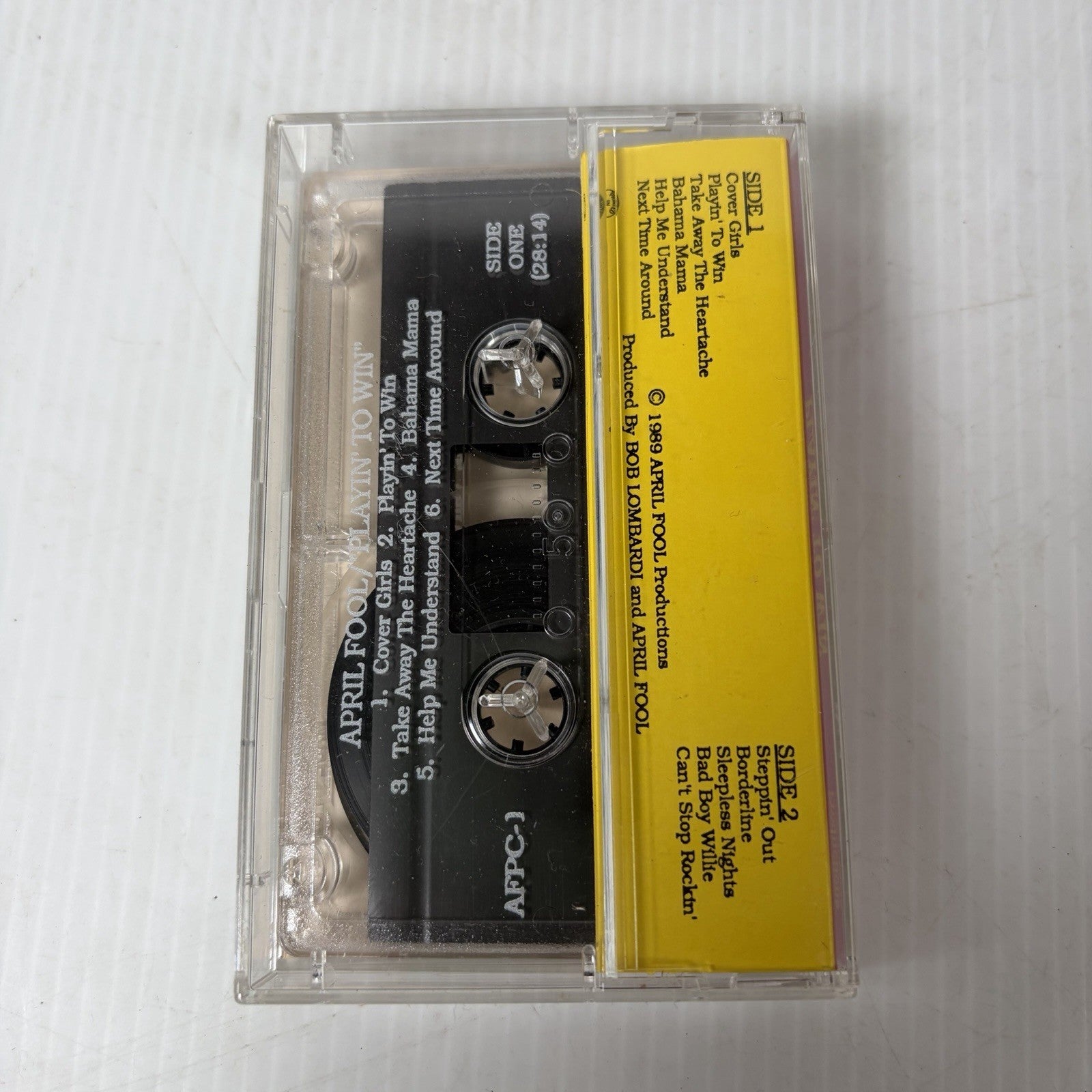 April Fool Playin’ To Win '80s Indie Pennsylvania Hair Metal Band Cassette Tape