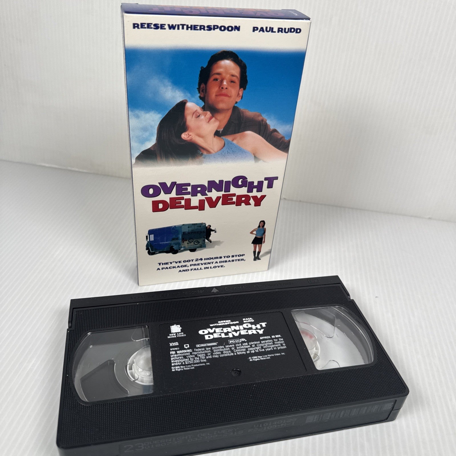 Vintage Overnight Delivery (VHS) Reese Witherspoon & Paul Rudd College Comedy