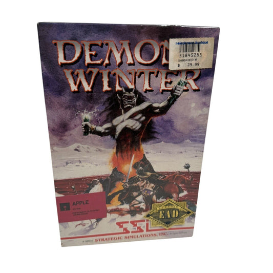 VTG Rare Demon's Winter Game by SSI for Apple II Ie IIC IIgs Computer SEALED RPG