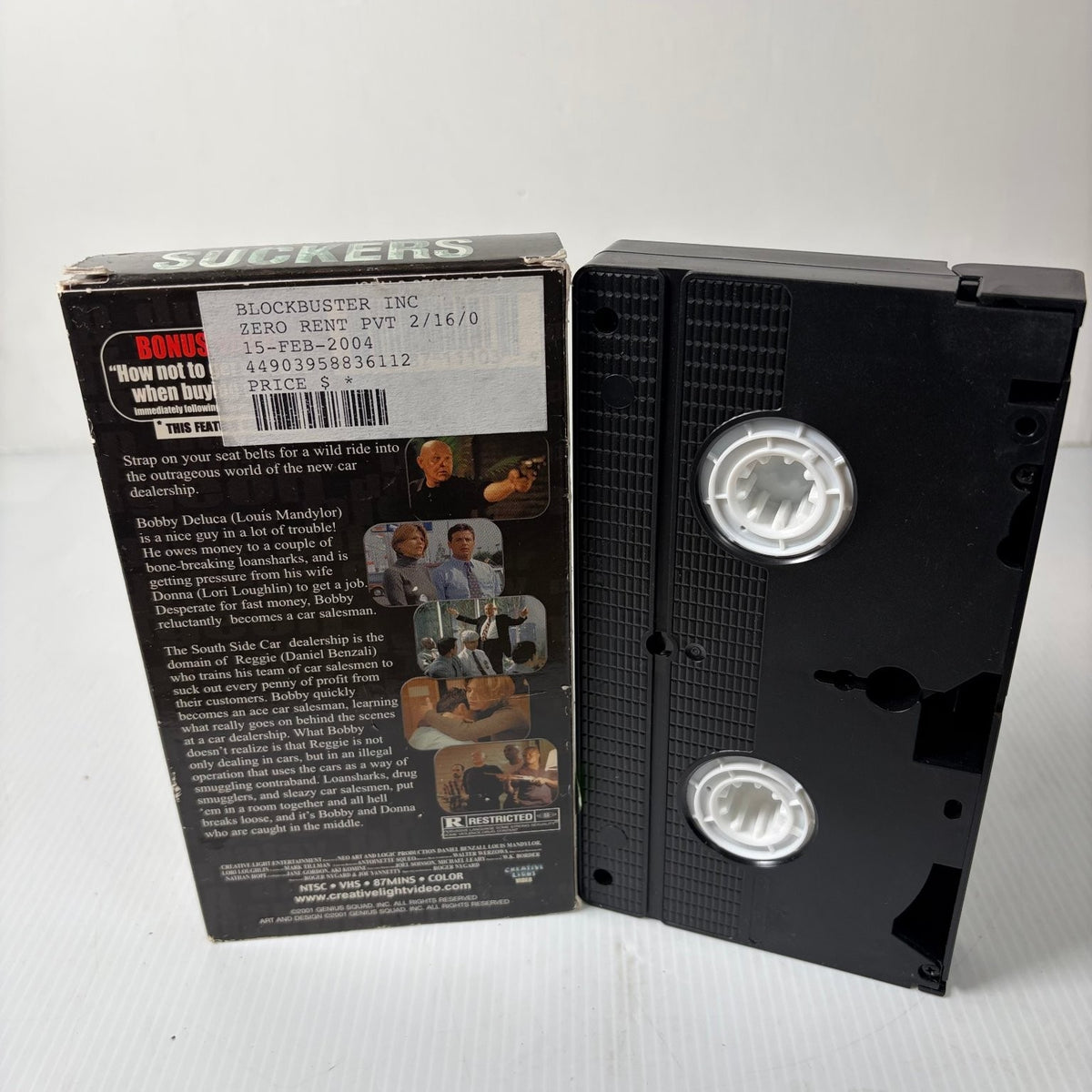 Suckers VHS 1999 Comedy Crime Daniel Benzali Creative Light Video