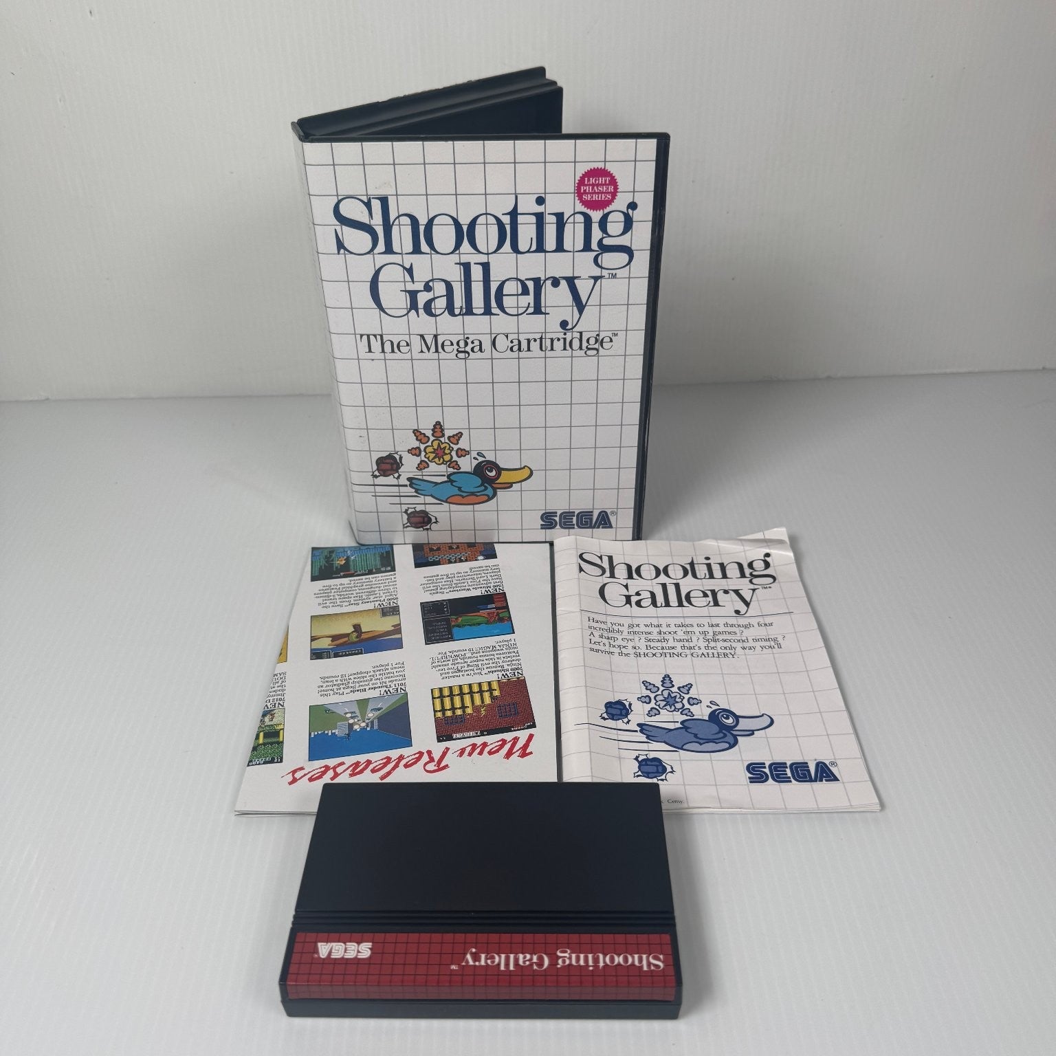 Shooting Gallery Light Phaser Series Sega Master System Video Game Complete CIB