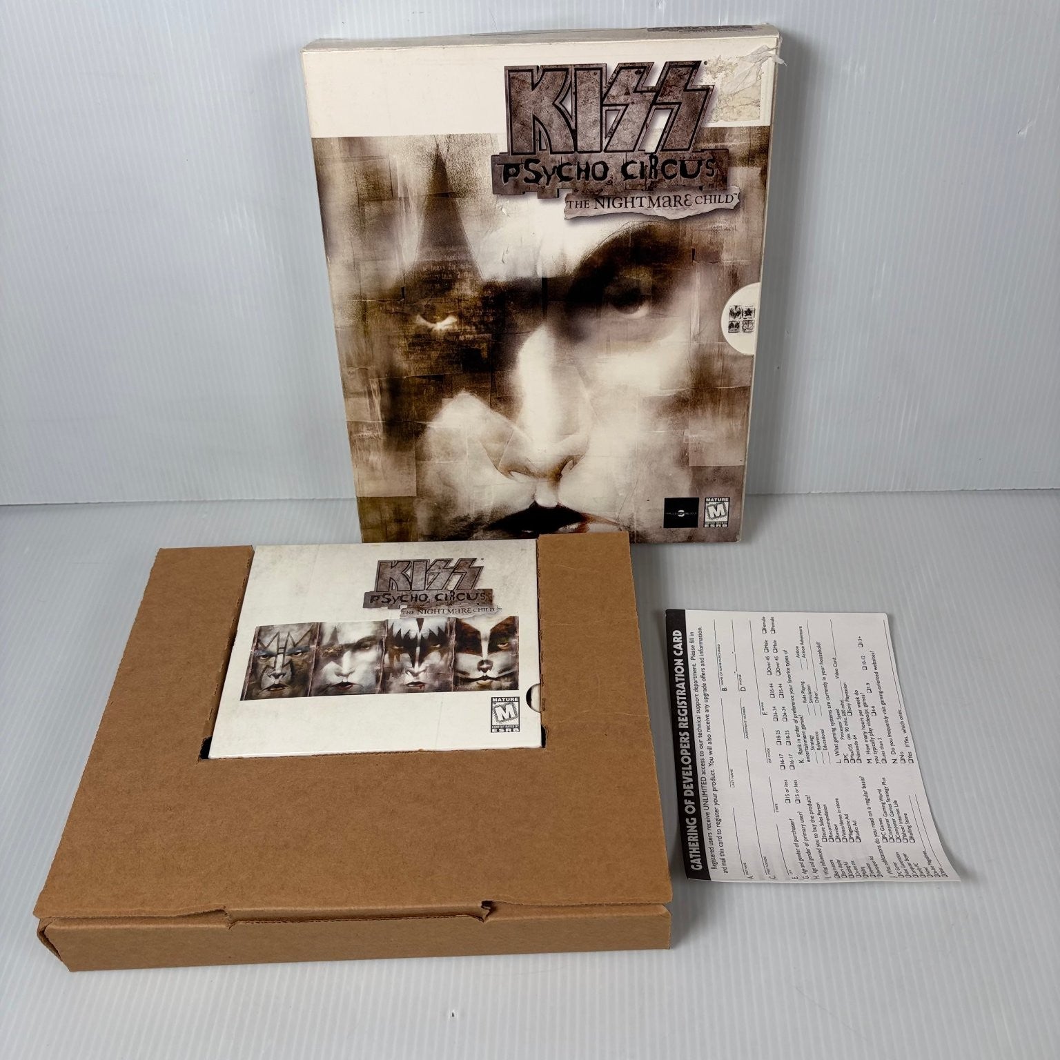 KISS Psycho Circus The Nightmare Child Big Box PC CD-ROM Game Action FPS