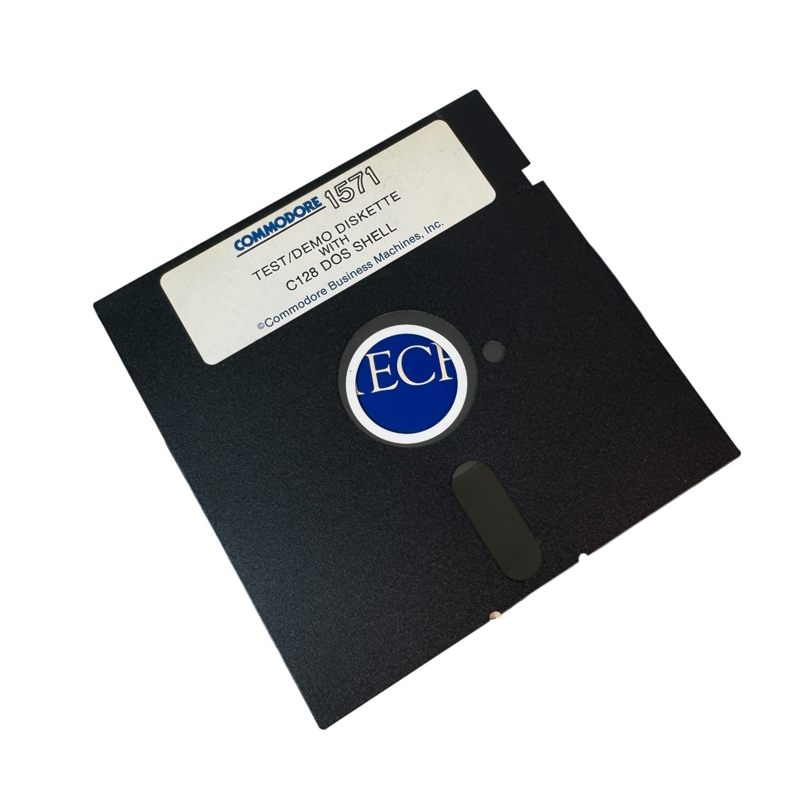 Vintage Commodore 1571 Test Demo Floppy Diskette w/ C128 DOS Shell 5.25" Floppy