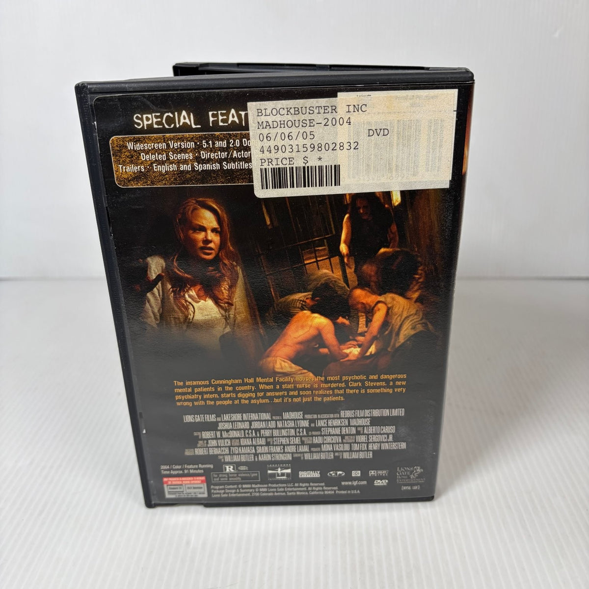 Madhouse DVD 2004 Joshua Leonard Natasha Lyonne Horror in Blockbuster Case